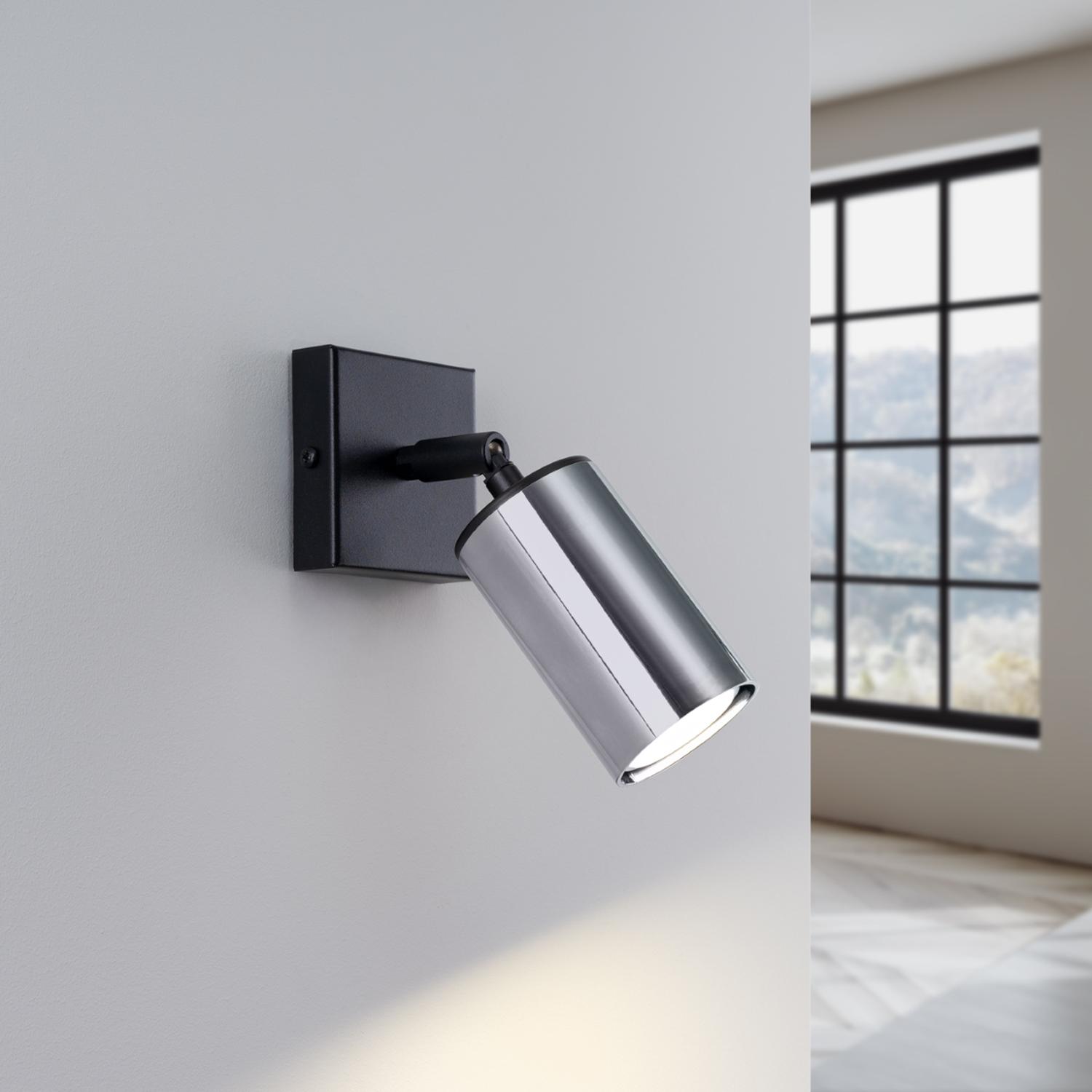 aplique WINX en negro y cromo: la perfecta fusión de elegancia y modernidad. Su diseño oscuro con detalles metálicos realza cualquier espacio, ideal para un estilo único y sofisticado.
