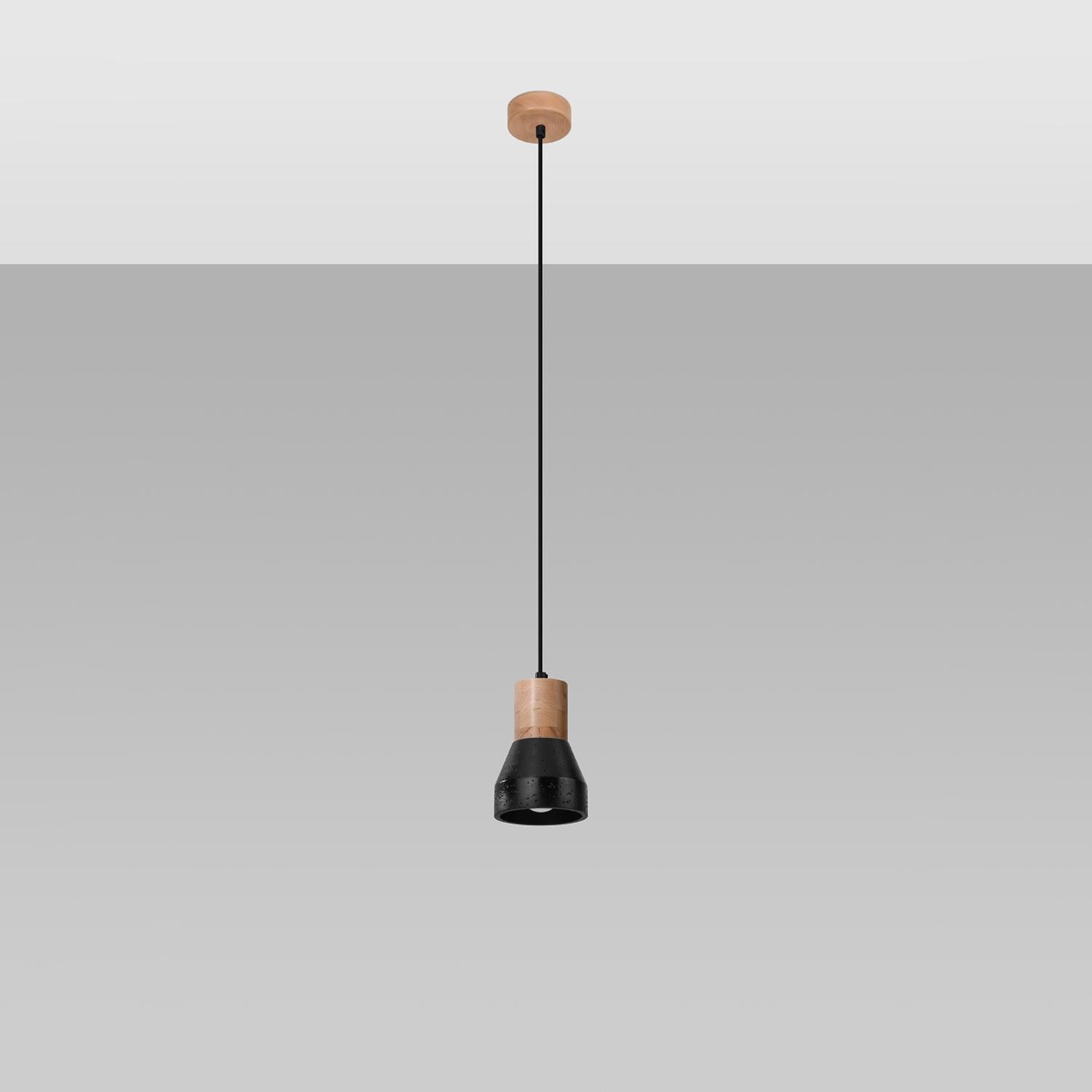 lámpara colgante QUBIC negra, una pieza de diseño vanguardista que aporta luz a cualquier estancia. Ideal para el hogar u oficina, brinda un toque de elegancia y calidez a tu espacio.