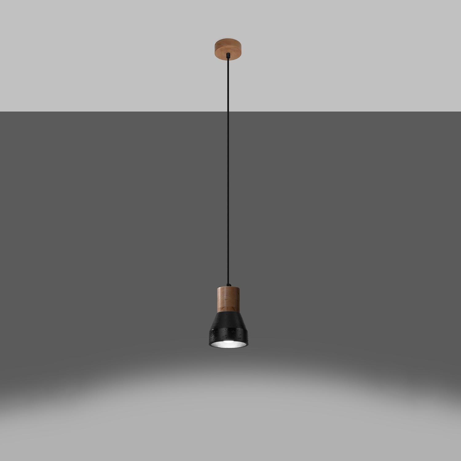 lámpara colgante QUBIC negra, una pieza de diseño vanguardista que aporta luz a cualquier estancia. Ideal para el hogar u oficina, brinda un toque de elegancia y calidez a tu espacio.