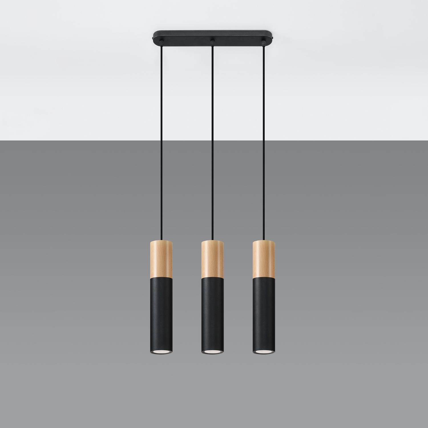 lámpara colgante PABLO en elegante negro. Ideal para iluminar y embellecer tu hogar. Su diseño moderno y estilizado crea un ambiente cálido y acogedor, perfecto para cualquier espacio.