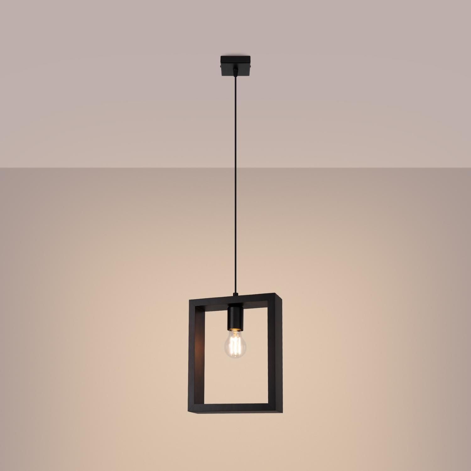 lámpara colgante ARIES en wengué: diseño exclusivo que fusiona elegancia y modernidad, perfecta para iluminar y dar un toque cálido y acogedor a cualquier espacio de tu hogar.