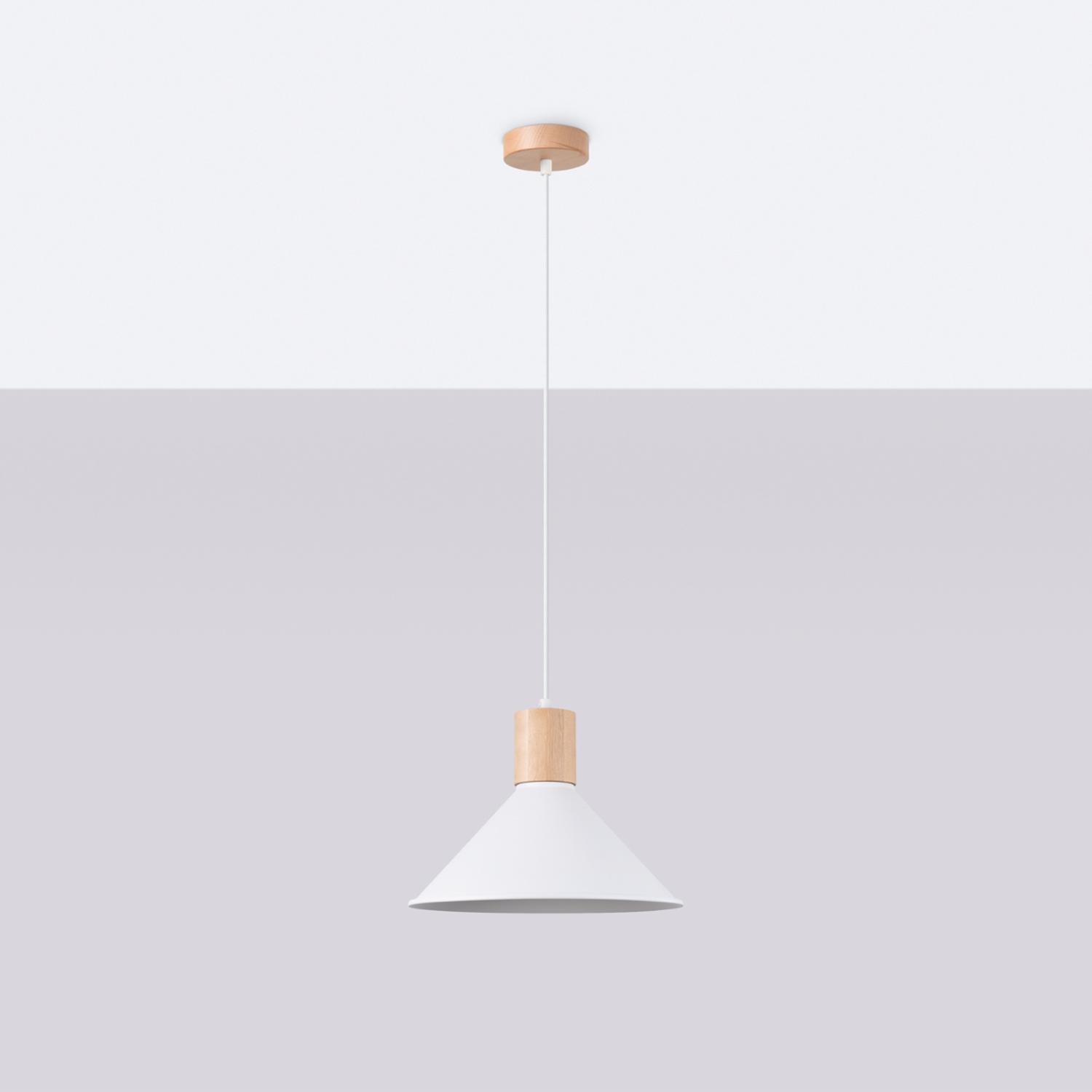 lámpara colgante JAGA blanca: una pieza elegante que ilumina tus espacios con su diseño moderno y minimalista, perfecta para resaltar tu estilo y crear un ambiente acogedor y sofisticado.
