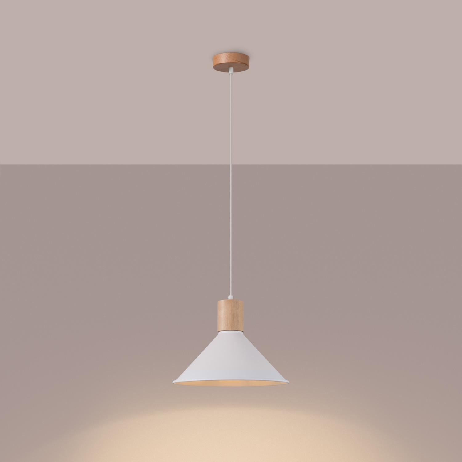 lámpara colgante JAGA blanca: una pieza elegante que ilumina tus espacios con su diseño moderno y minimalista, perfecta para resaltar tu estilo y crear un ambiente acogedor y sofisticado.