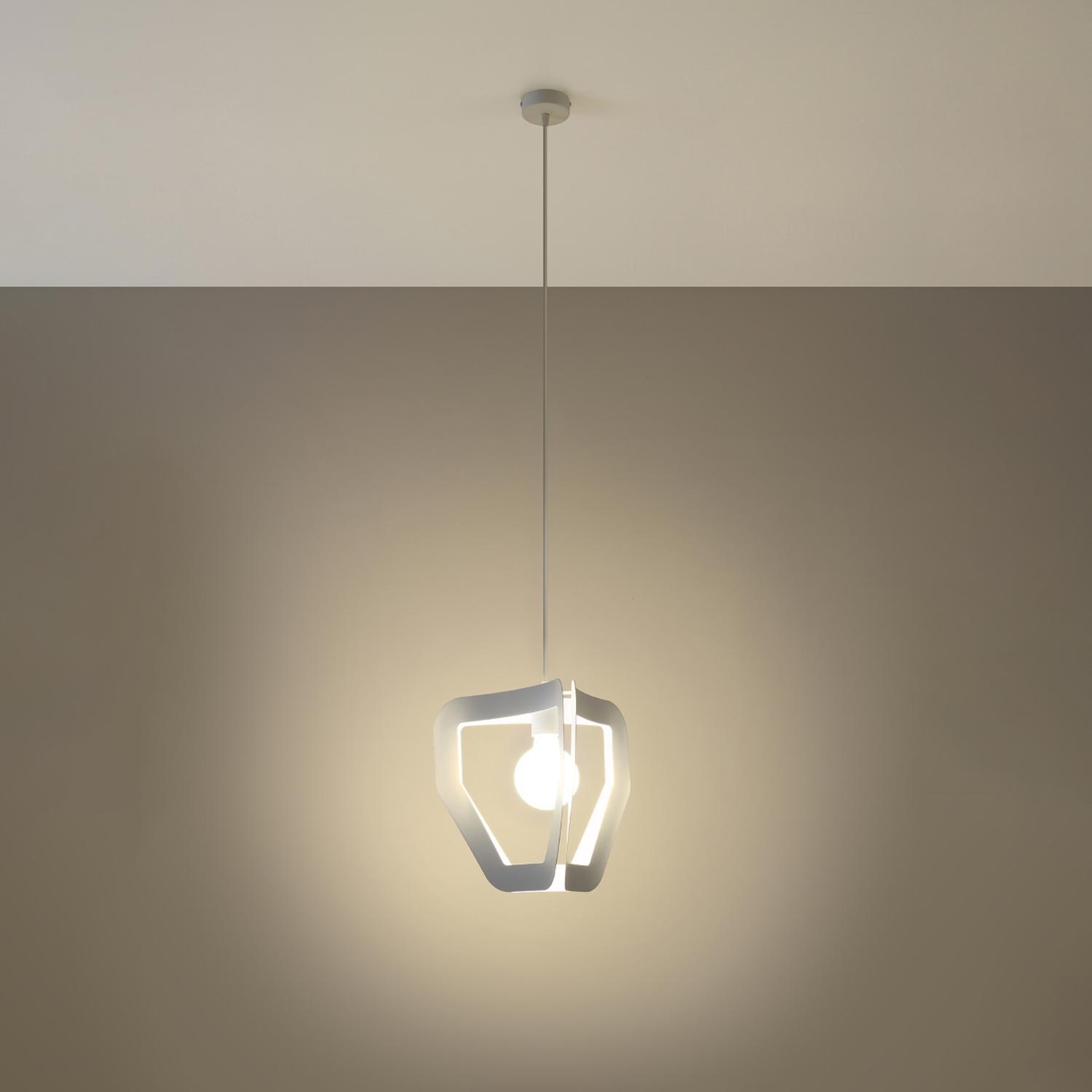 lámpara colgante TRES blanca. Diseño elegante y moderno, ideal para iluminar cualquier espacio con estilo. Perfecta para el hogar o la oficina, aporta un toque sofisticado y luminoso.