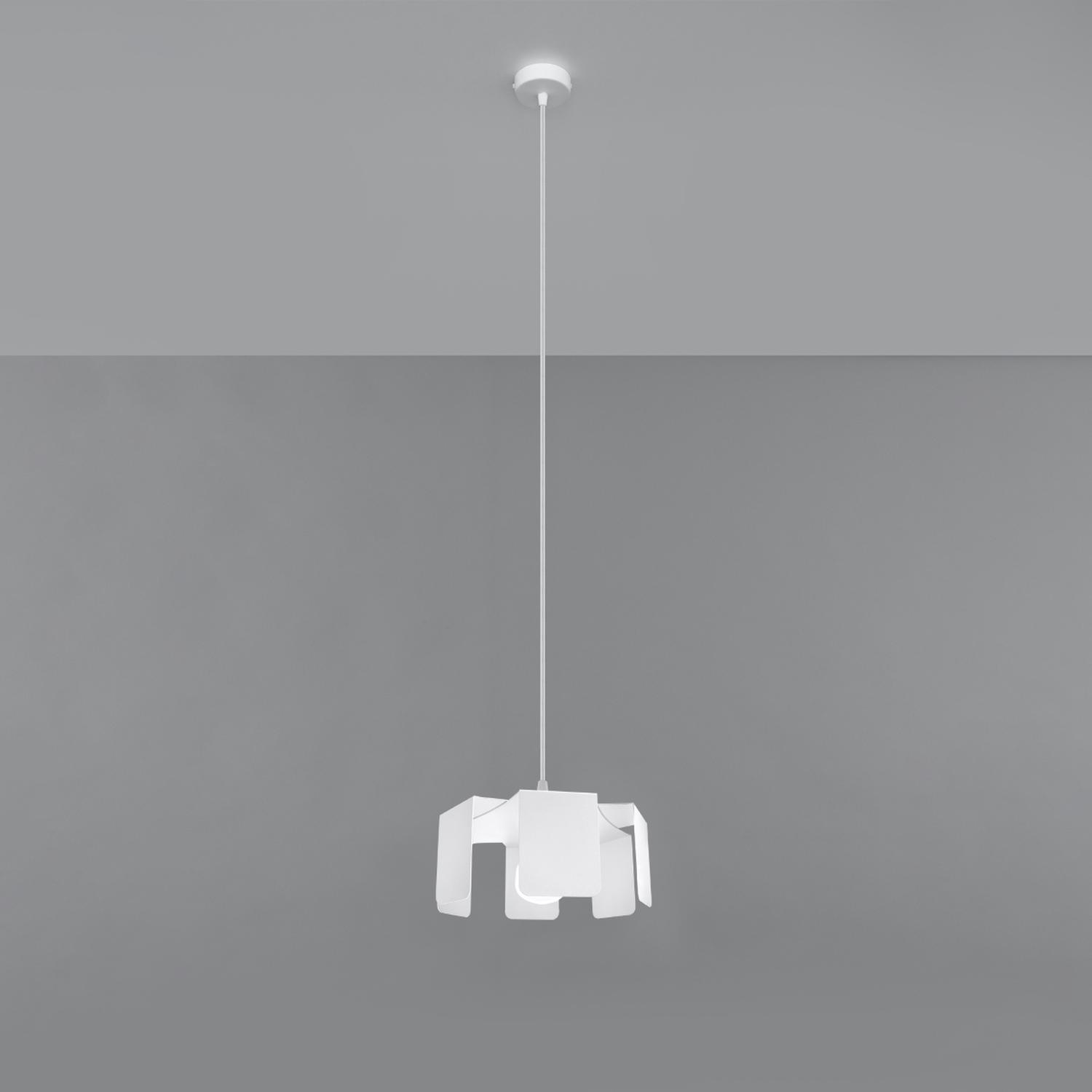 lámpara colgante TULIP blanca, elegante y minimalista. Ideal para iluminar tu hogar con un toque moderno y fresco. Perfecta para cualquier espacio, desde la cocina hasta el salón.