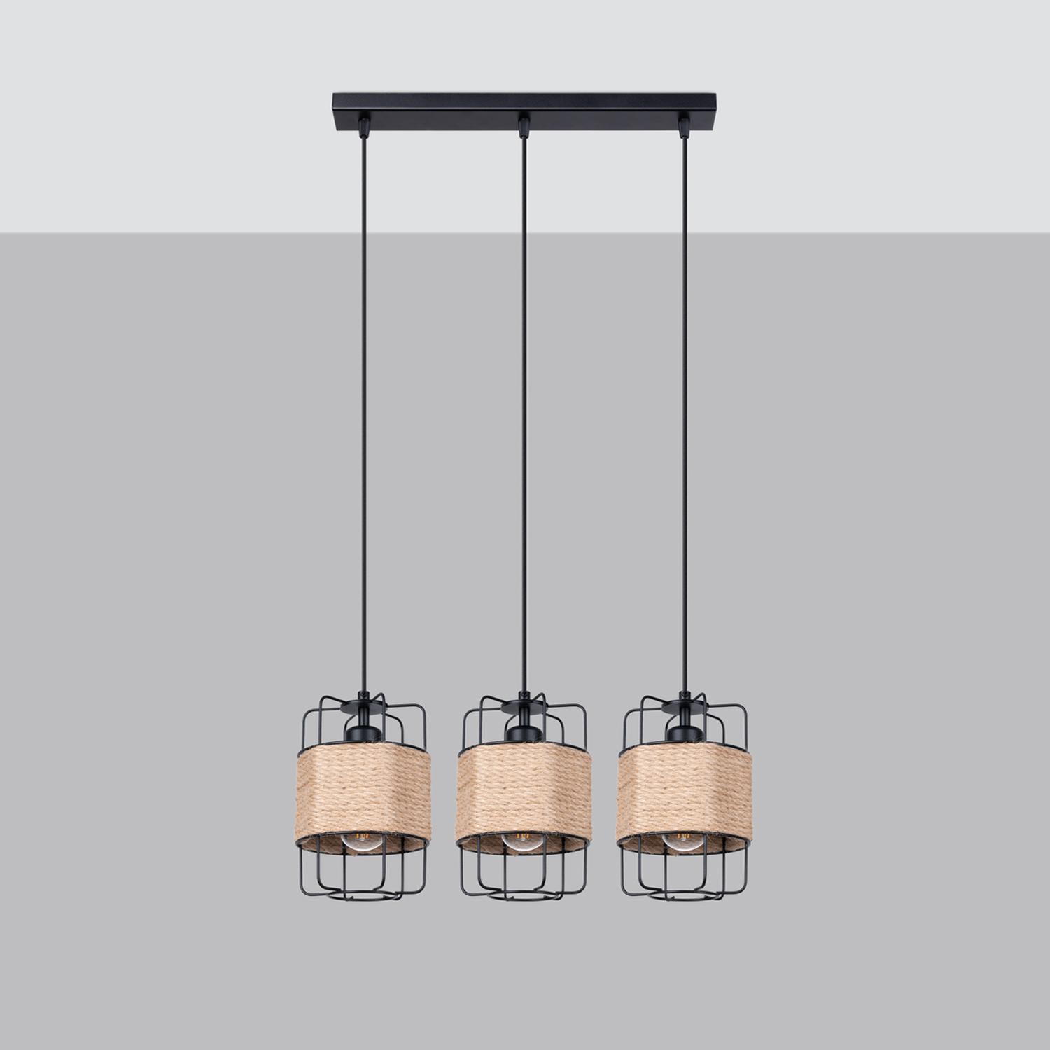 lámpara colgante GIZUR 3L: ilumina tus espacios con estilo moderno y sofisticado. Su diseño elegante y funcionalidad la convierten en la elección ideal para cualquier ambiente.