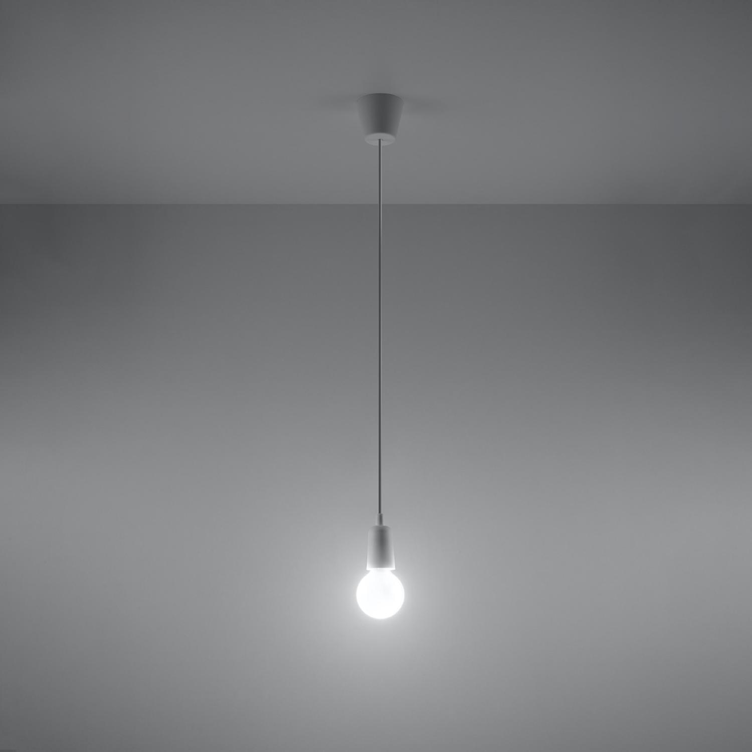 lámpara colgante DIEGO 1 en elegante color blanco. Ideal para iluminar y decorar cualquier espacio, añadiendo un toque moderno y sofisticado a tu hogar u oficina.