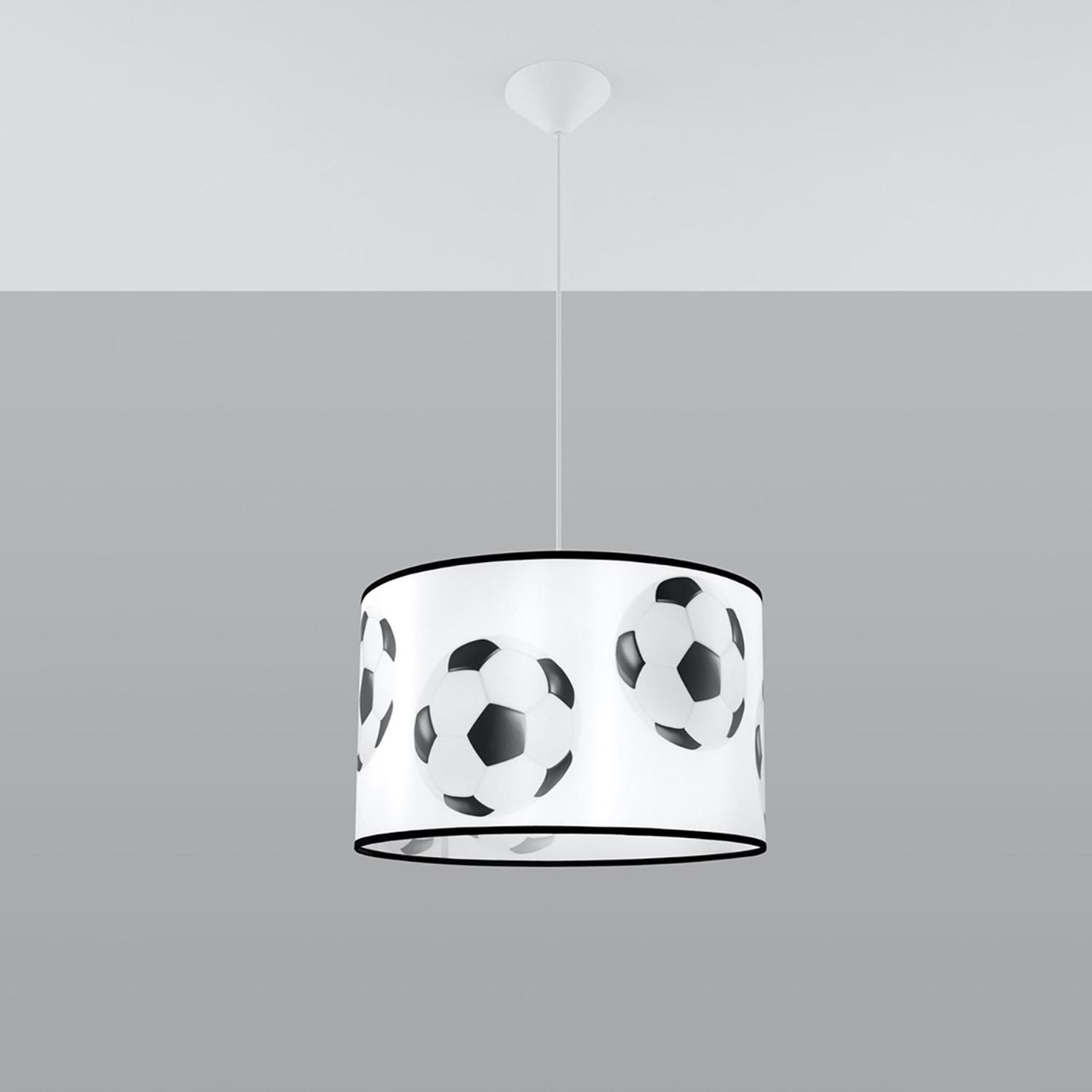 lámpara colgante FOOTBALL A 40: ilumina tu espacio con estilo deportivo. Ideal para fanáticos del fútbol, su diseño único aporta carácter y energía a cualquier habitación.