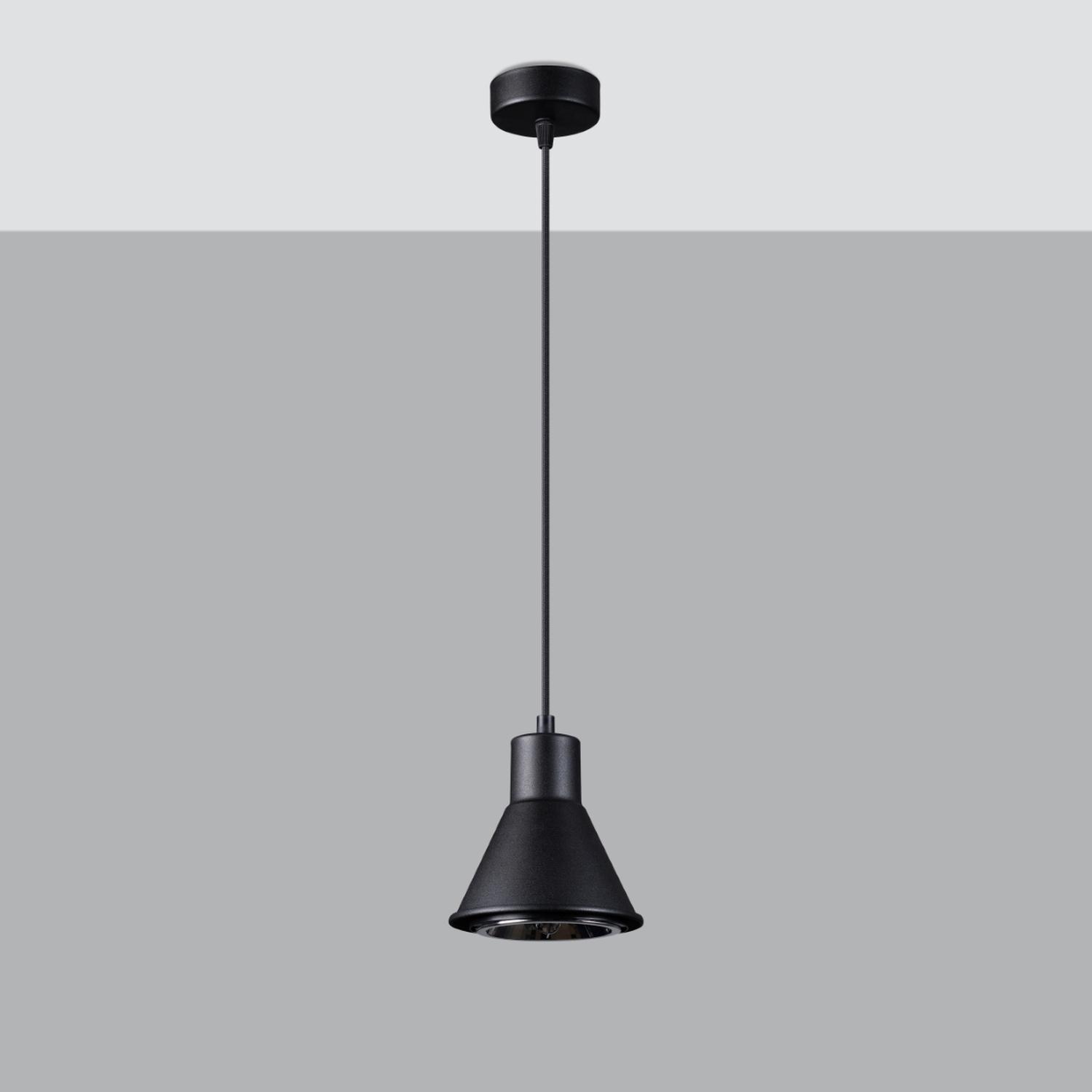 lámpara colgante TALEJA 1 en elegante negro [ES111]: una combinación perfecta de estilo moderno y funcionalidad, ideal para iluminar y dar un toque sofisticado a tu espacio.