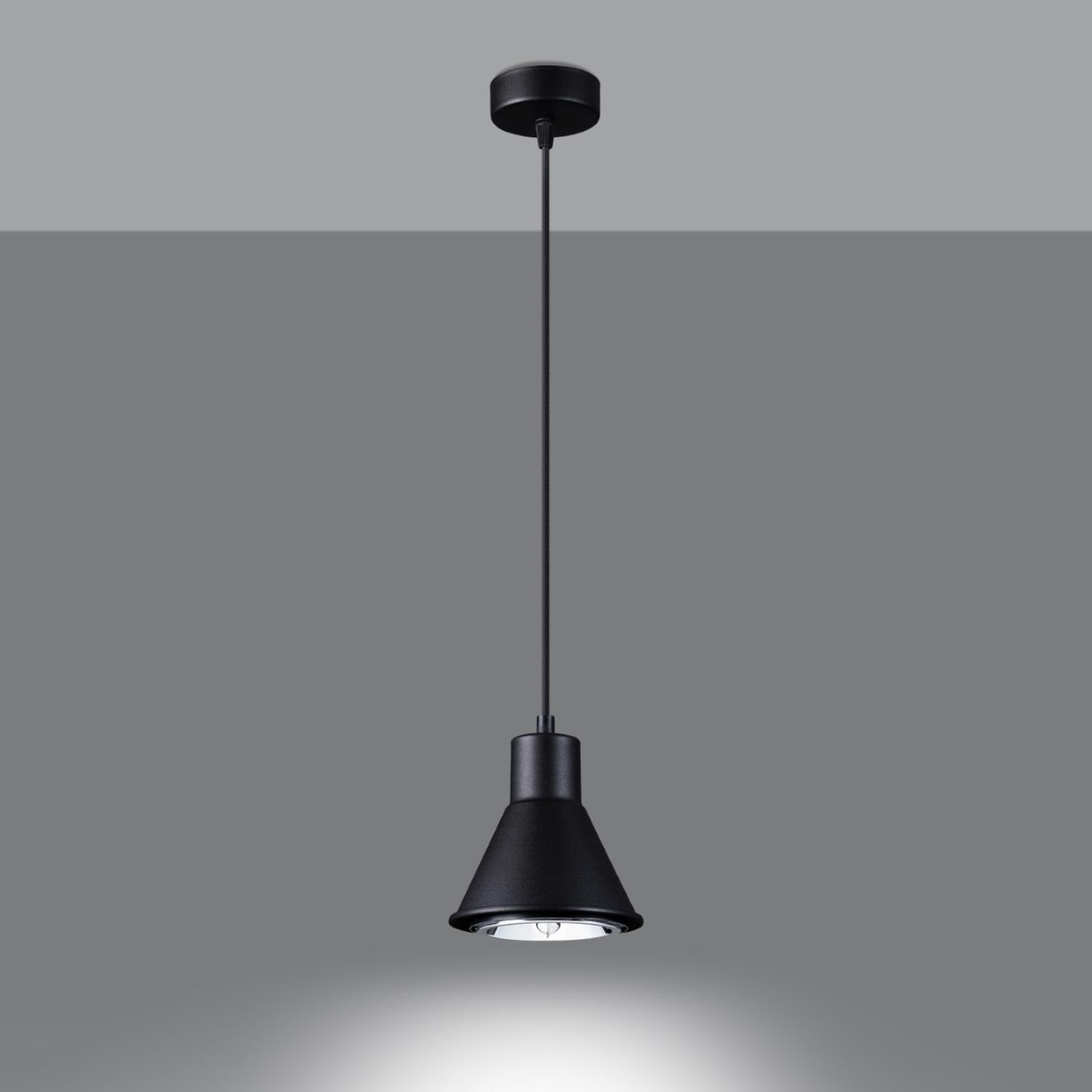 lámpara colgante TALEJA 1 en elegante negro [ES111]: una combinación perfecta de estilo moderno y funcionalidad, ideal para iluminar y dar un toque sofisticado a tu espacio.