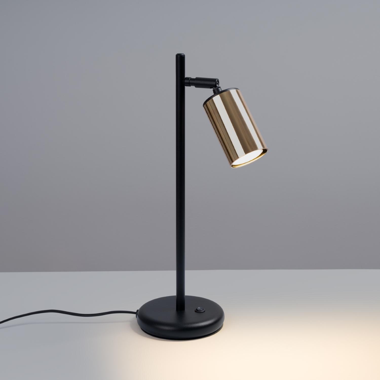 lámpara de mesa WINX negro/oro: un elegante y sofisticado complemento que ilumina tu espacio con un toque de modernidad, ideal para cualquier ambiente contemporáneo. ¡Transforma tu hogar!