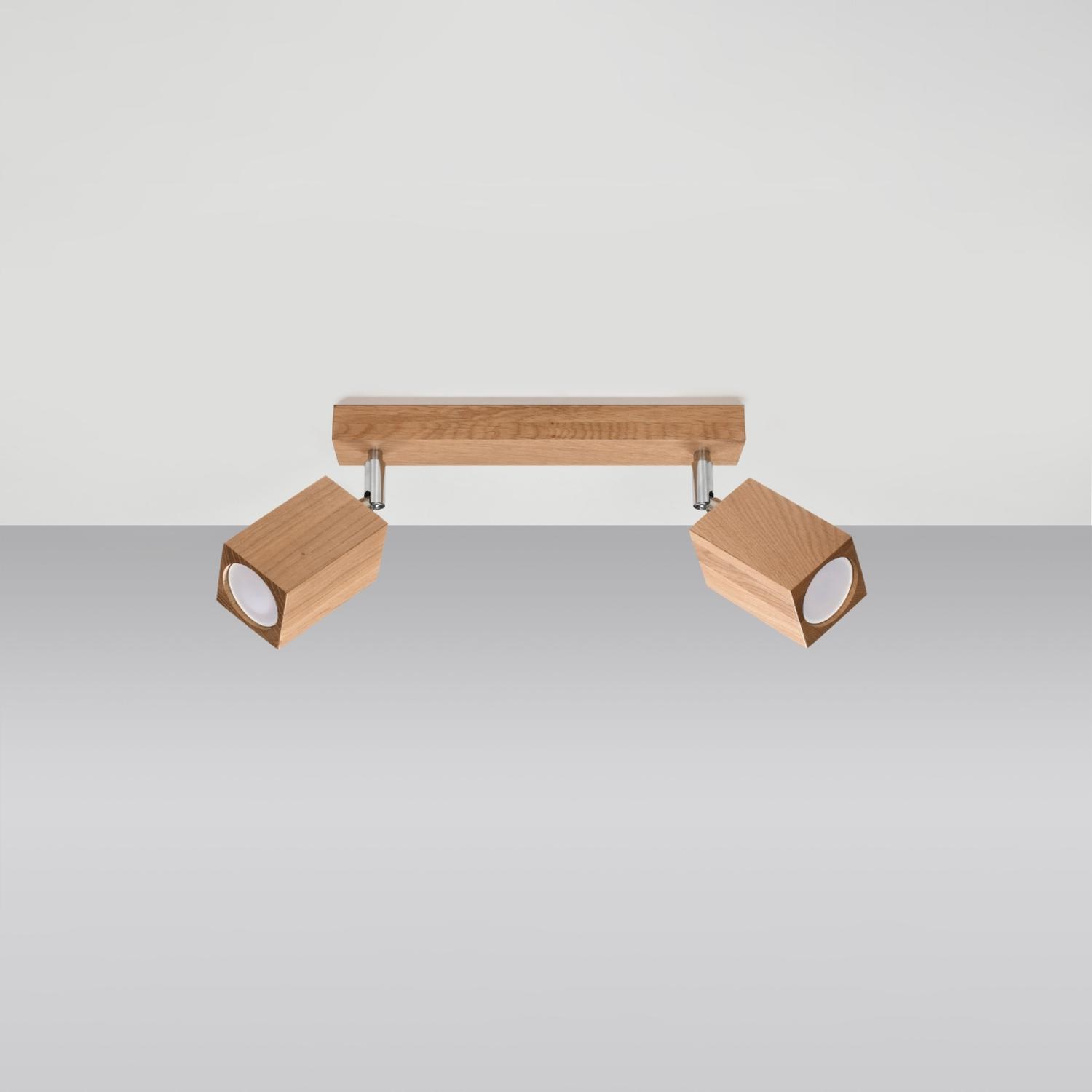 lámpara de techo KEKE 2 en acabado roble, ideal para iluminar y decorar tu espacio con estilo moderno y cálido. Perfecta para cualquier ambiente, combina funcionalidad y elegancia.