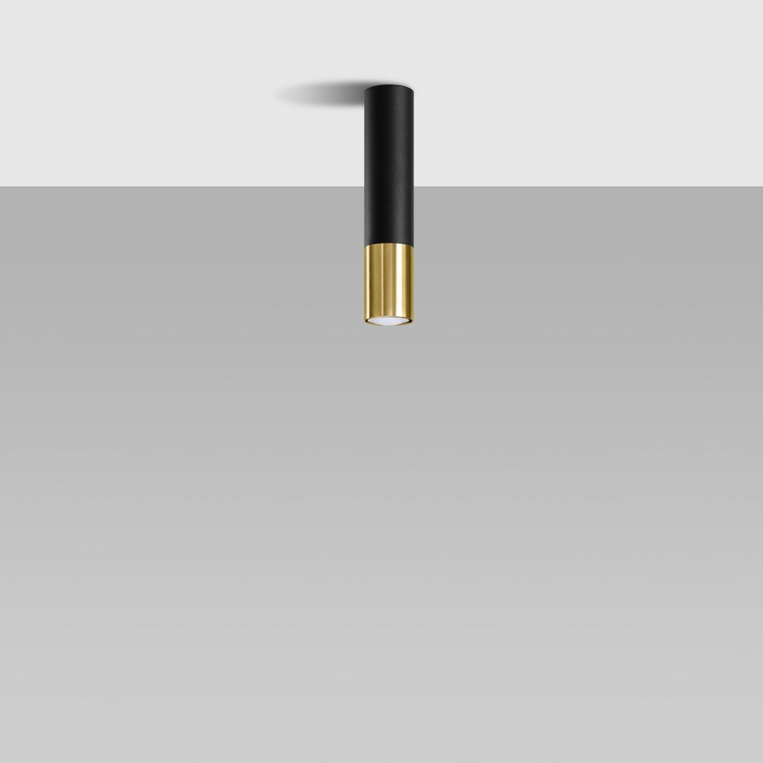 lámpara de techo LOOPEZ negro/dorado: una fusión perfecta de elegancia y modernidad, ideal para iluminar cualquier espacio con un toque de sofisticación y estilo contemporáneo.