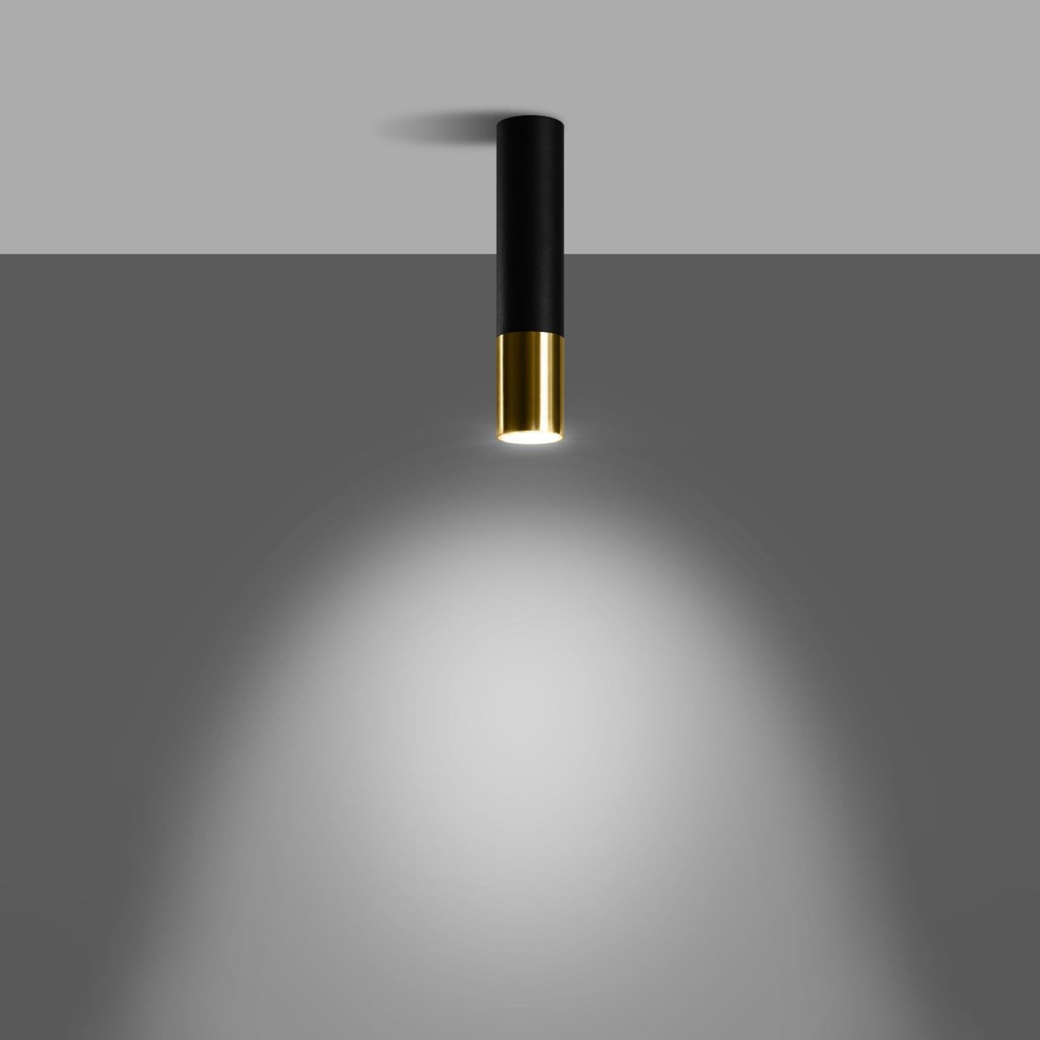 lámpara de techo LOOPEZ negro/dorado: una fusión perfecta de elegancia y modernidad, ideal para iluminar cualquier espacio con un toque de sofisticación y estilo contemporáneo.