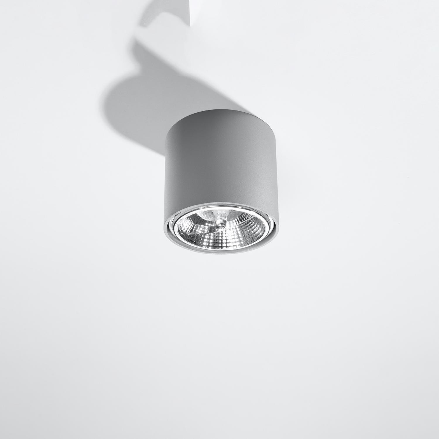 lámpara de techo TIUBE en gris, con un diseño moderno y elegante. Su estilo minimalista aporta sofisticación a cualquier habitación, ideal para iluminar con un toque de distinción.
