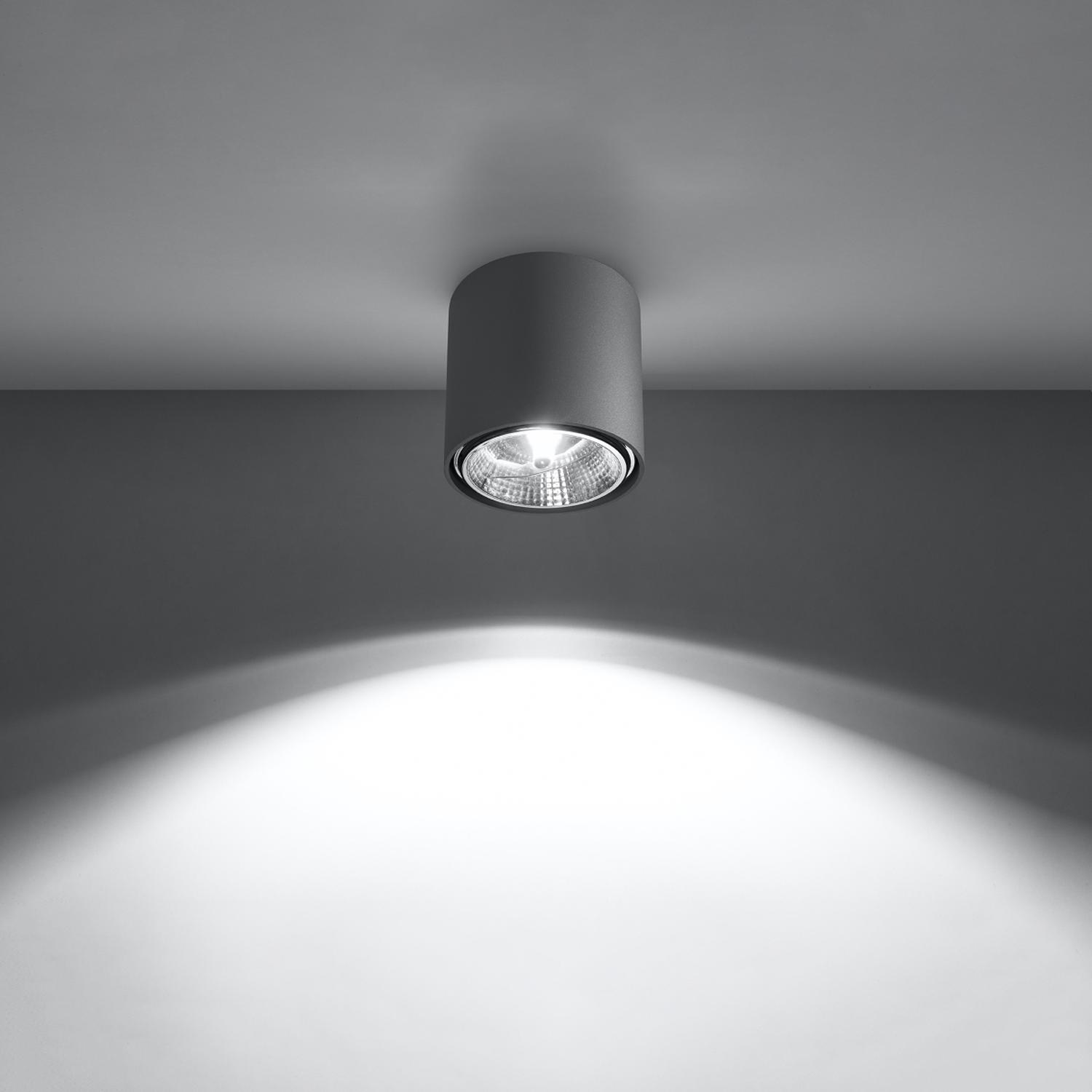 lámpara de techo TIUBE en gris, con un diseño moderno y elegante. Su estilo minimalista aporta sofisticación a cualquier habitación, ideal para iluminar con un toque de distinción.