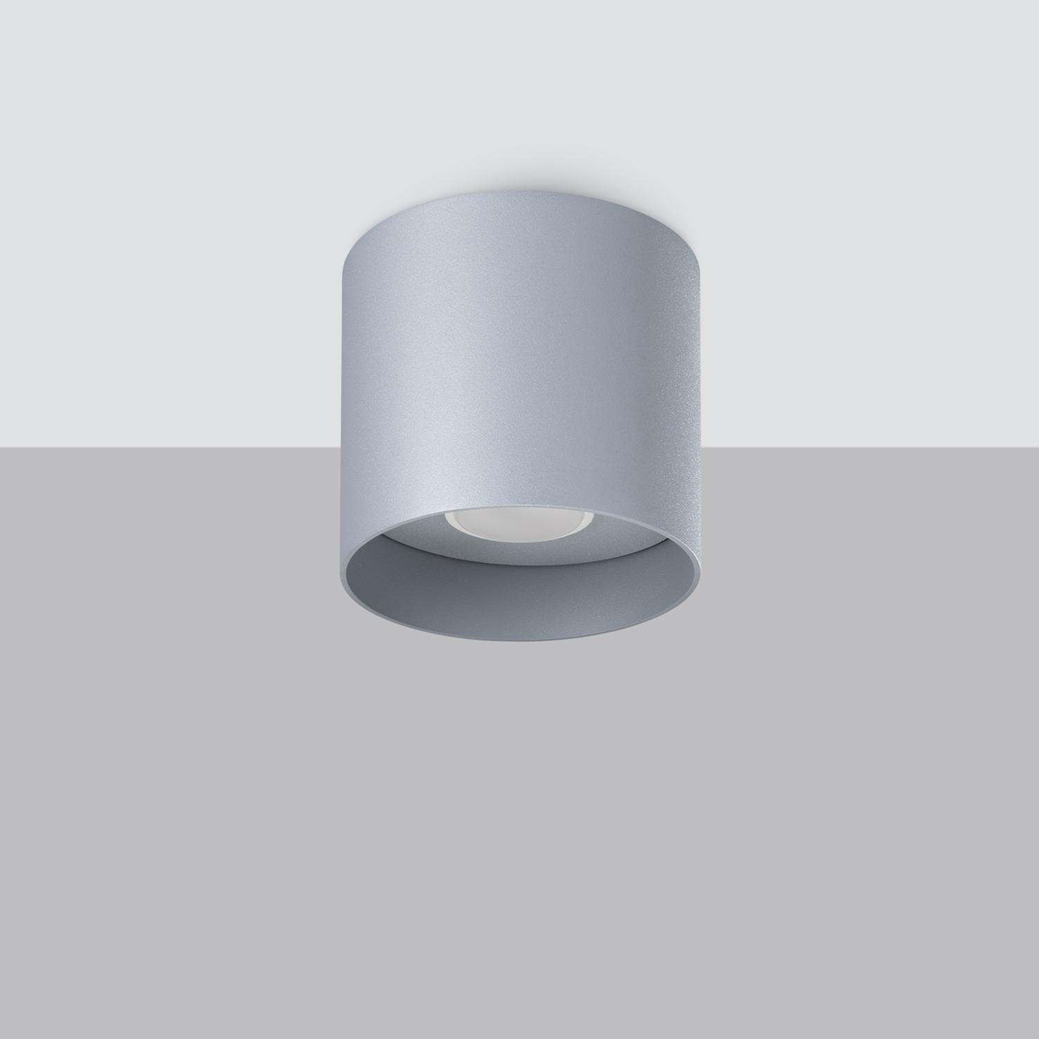 lámpara de techo MIKA en gris, un elegante accesorio moderno que ilumina cualquier habitación. Su diseño minimalista combina estética y funcionalidad con un toque contemporáneo.