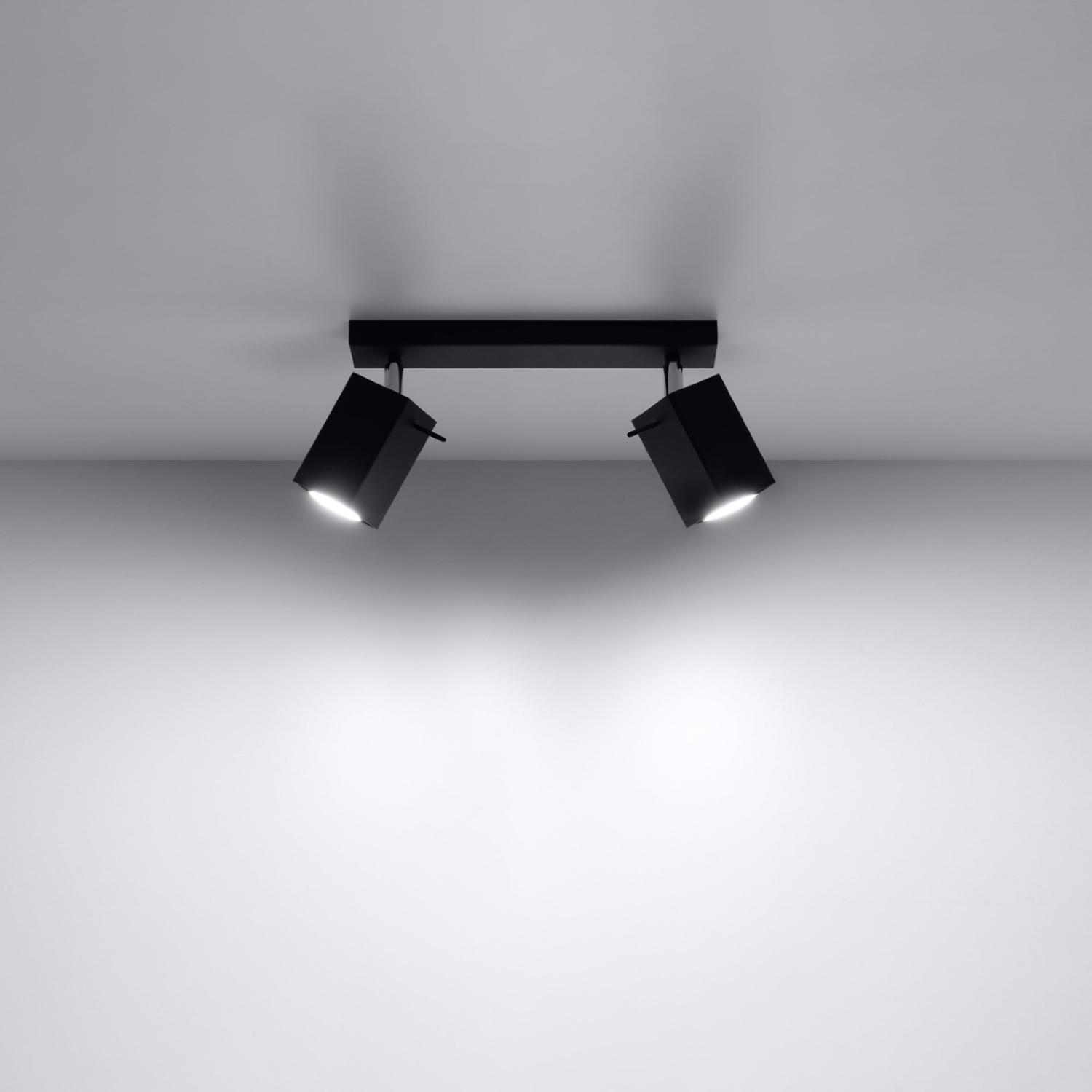 lámpara de techo MERIDA 2 negra: añade un toque contemporáneo y sofisticado a tu hogar. Su diseño minimalista y acabado negro se adapta a cualquier estilo, iluminando con elegancia.