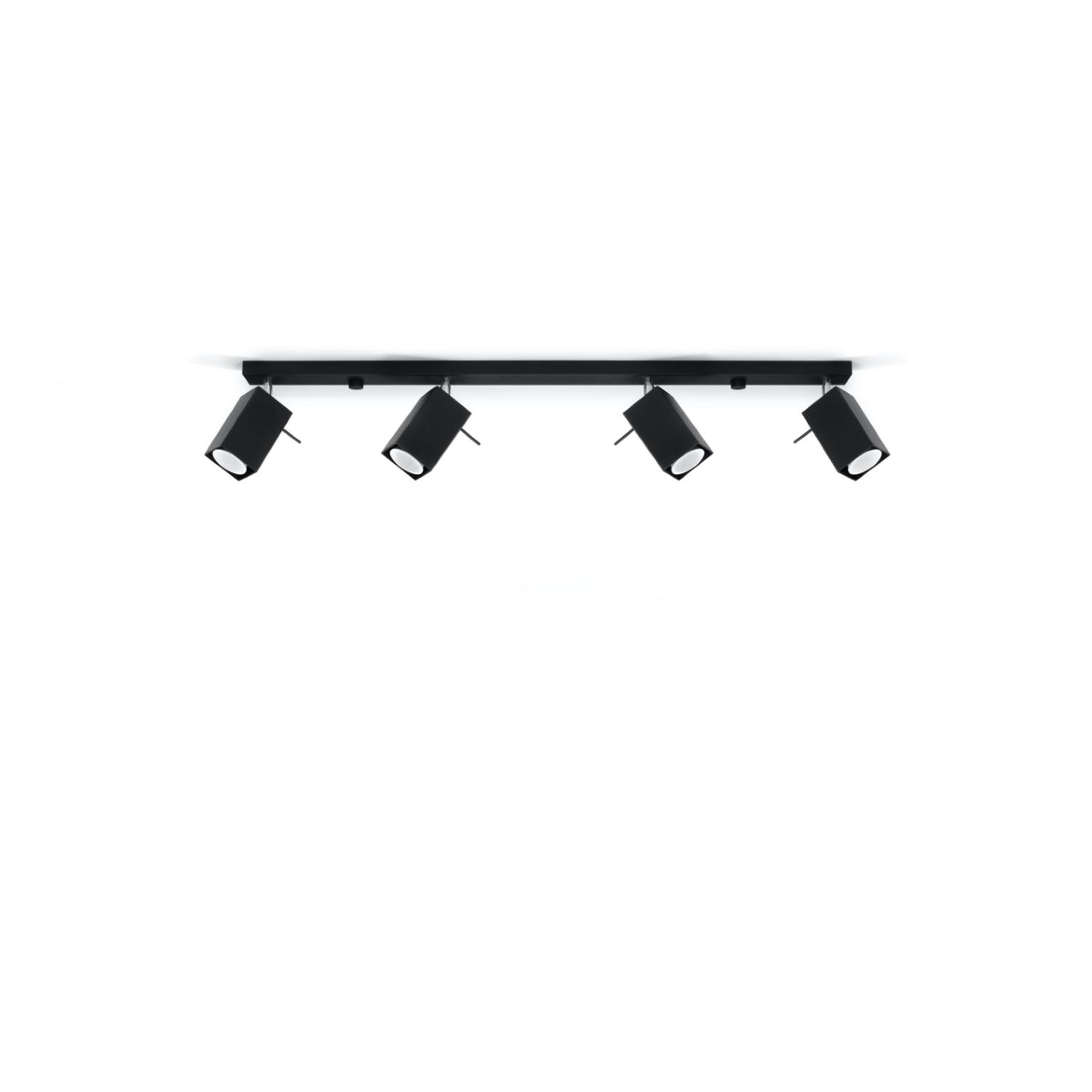 lámpara de techo MERIDA 4L negra: elegancia y modernidad se fusionan en este diseño contemporáneo. Ideal para iluminar tus espacios con estilo y crear ambientes únicos.
