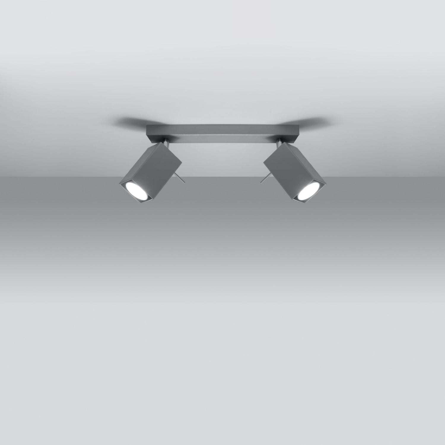 lámpara de techo MERIDA 2 gris: un diseño moderno y elegante que ilumina cualquier espacio con estilo. Ideal para salones, comedores o habitaciones, añadiendo un toque contemporáneo.