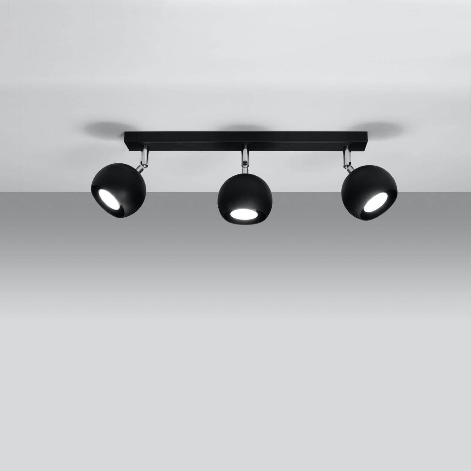 lámpara de techo OCULARE 3 negra: una combinación ideal de estilo moderno y sofisticación. Ilumina tus espacios con su diseño actual y acabados premium, perfecta para cualquier ambiente.