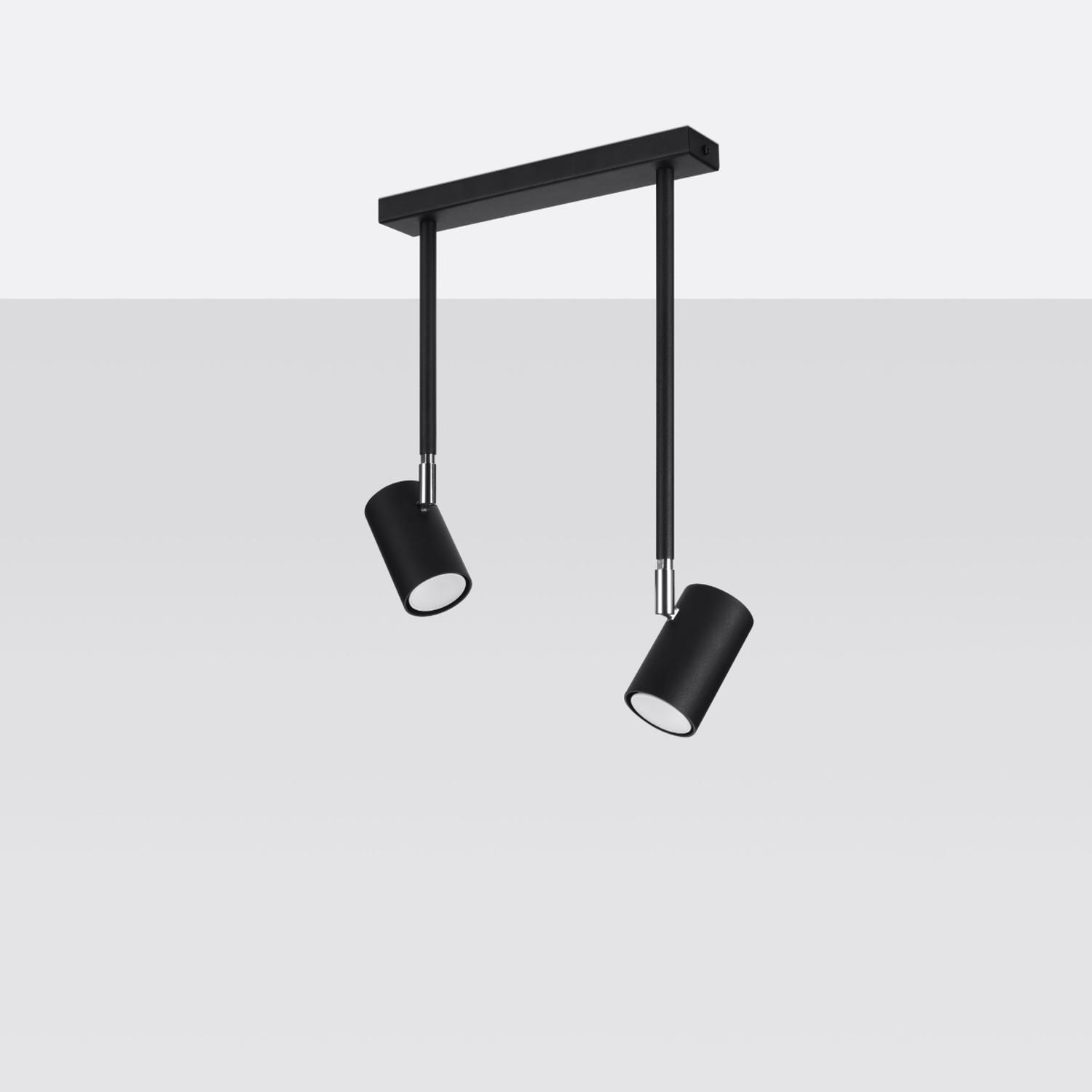 lámpara de techo NORANO 2 en negro: diseño minimalista que ilumina con estilo. Ideal para cualquier habitación, su acabado negro añade un toque moderno y sofisticado a tus espacios.
