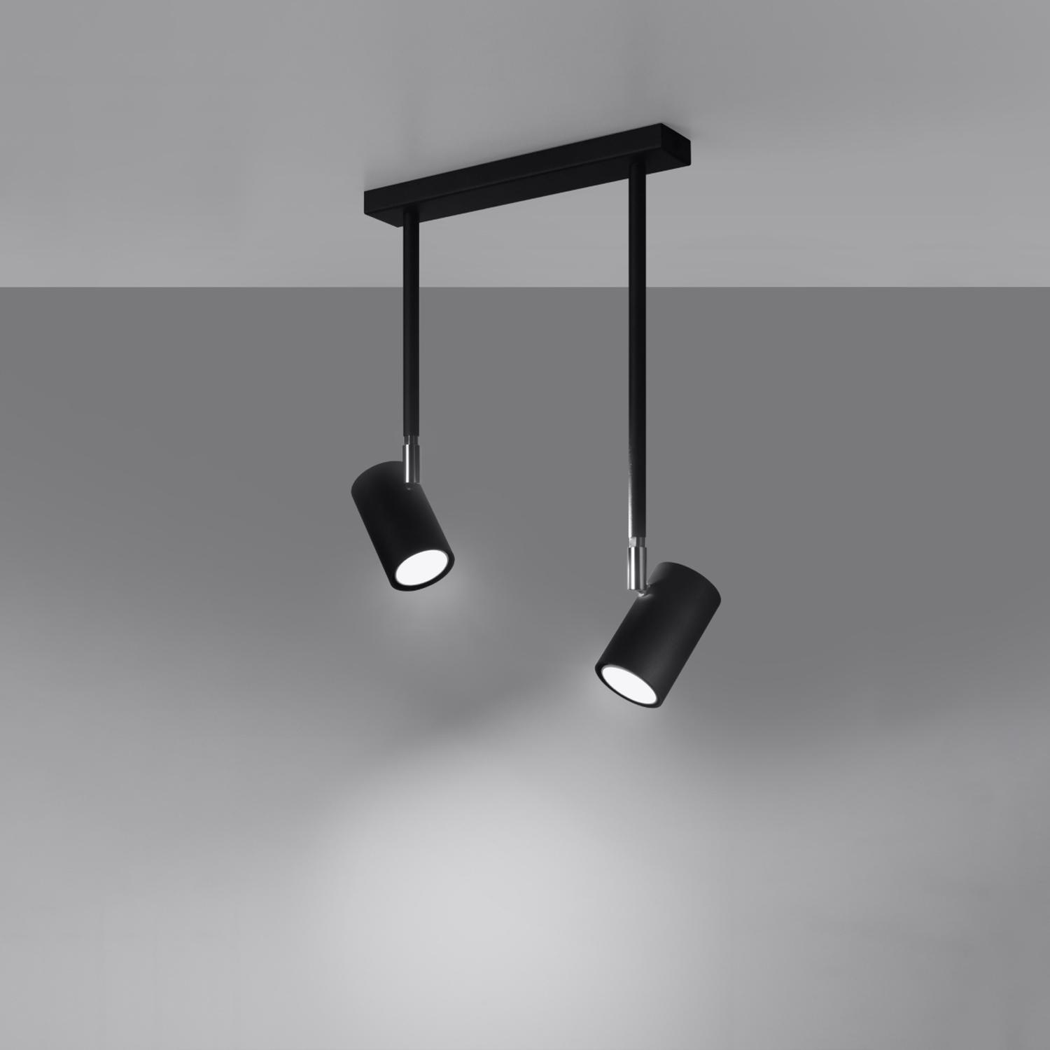 lámpara de techo NORANO 2 en negro: diseño minimalista que ilumina con estilo. Ideal para cualquier habitación, su acabado negro añade un toque moderno y sofisticado a tus espacios.