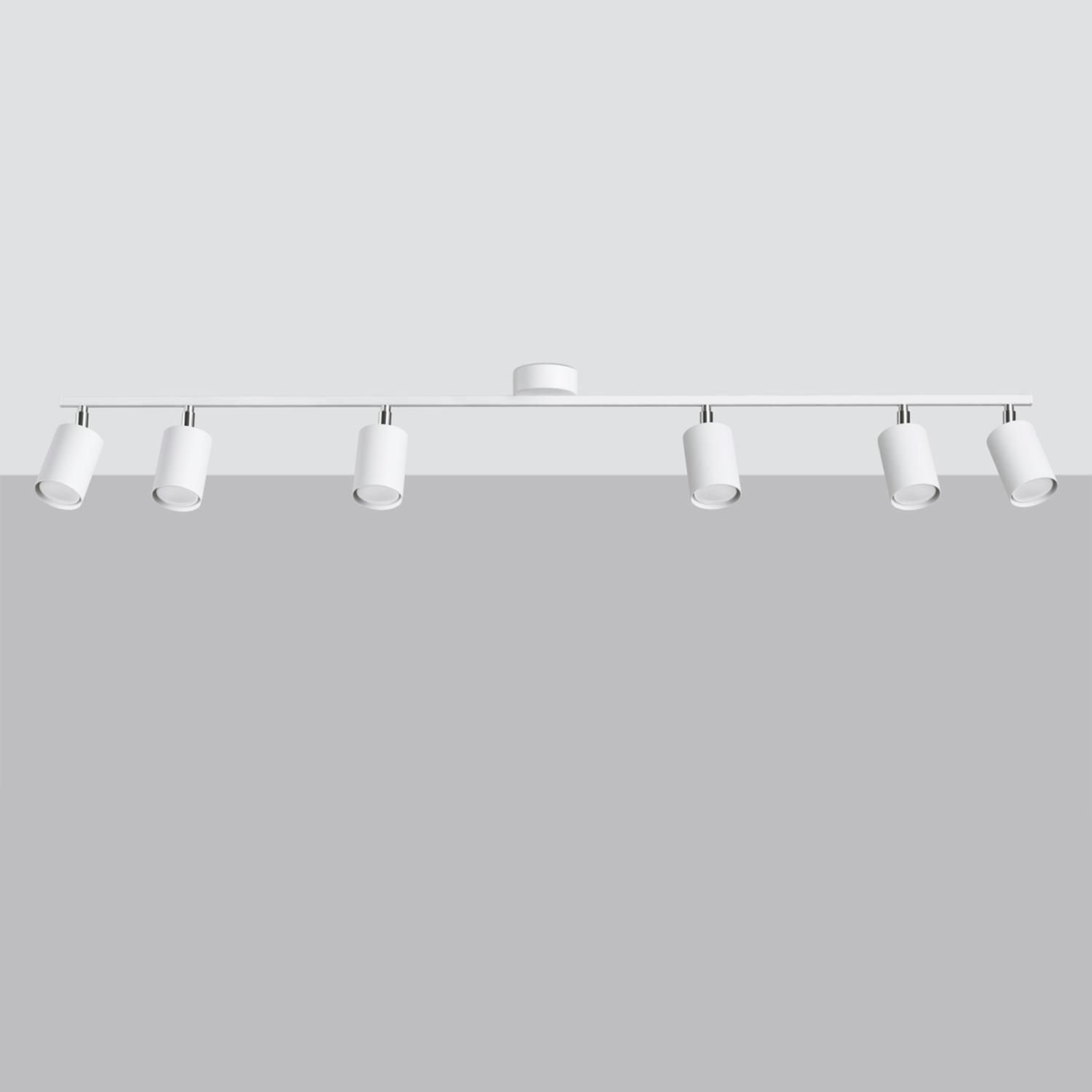 lámpara de techo LEMMI 6L blanca, con un diseño contemporáneo y chic. Perfecta para iluminar y aportar sofisticación a cualquier ambiente. Sencilla de montar, une estilo y practicidad.