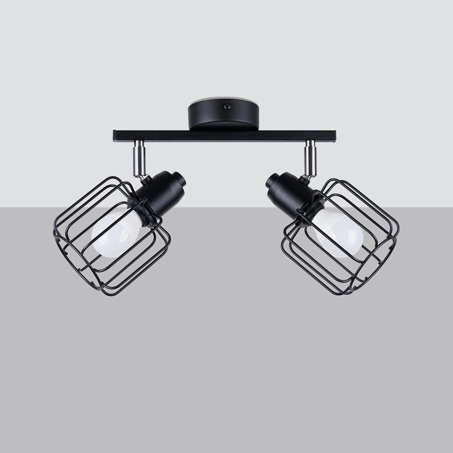lámpara de techo BELUCI 2 en negro: un diseño minimalista que combina elegancia y modernidad. Ideal para iluminar con estilo y añadir un toque contemporáneo a cualquier habitación.