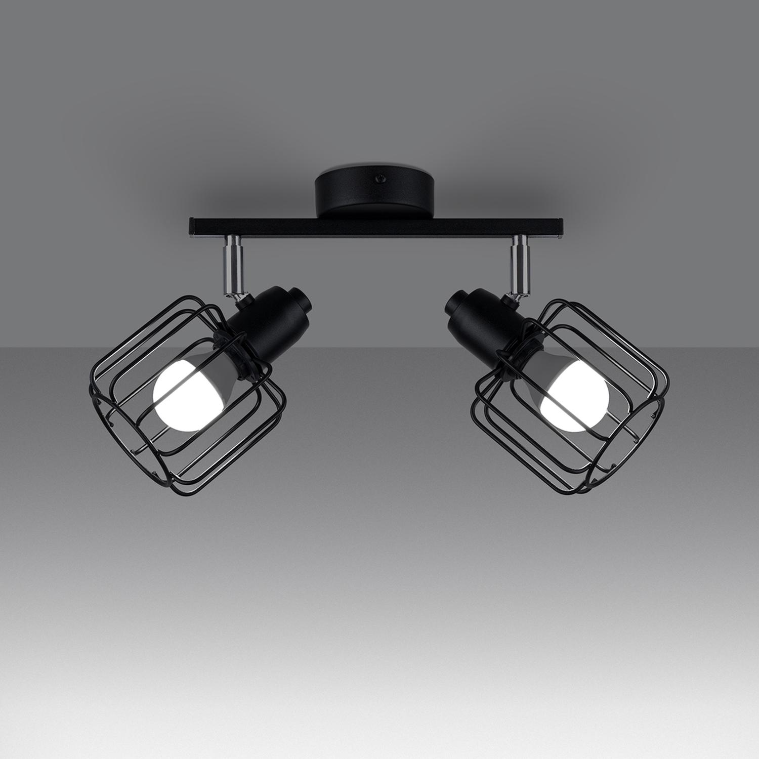 lámpara de techo BELUCI 2 en negro: un diseño minimalista que combina elegancia y modernidad. Ideal para iluminar con estilo y añadir un toque contemporáneo a cualquier habitación.