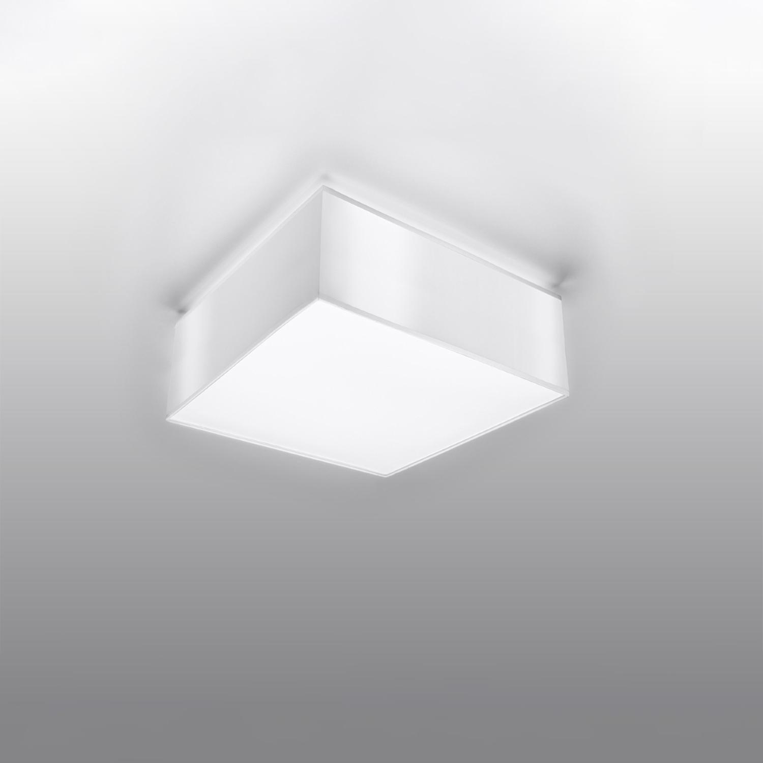 lámpara de techo HORUS blanca, elegante y minimalista, ideal para iluminar cualquier espacio. Su diseño moderno realza la belleza de tu hogar con un toque contemporáneo y sofisticado.