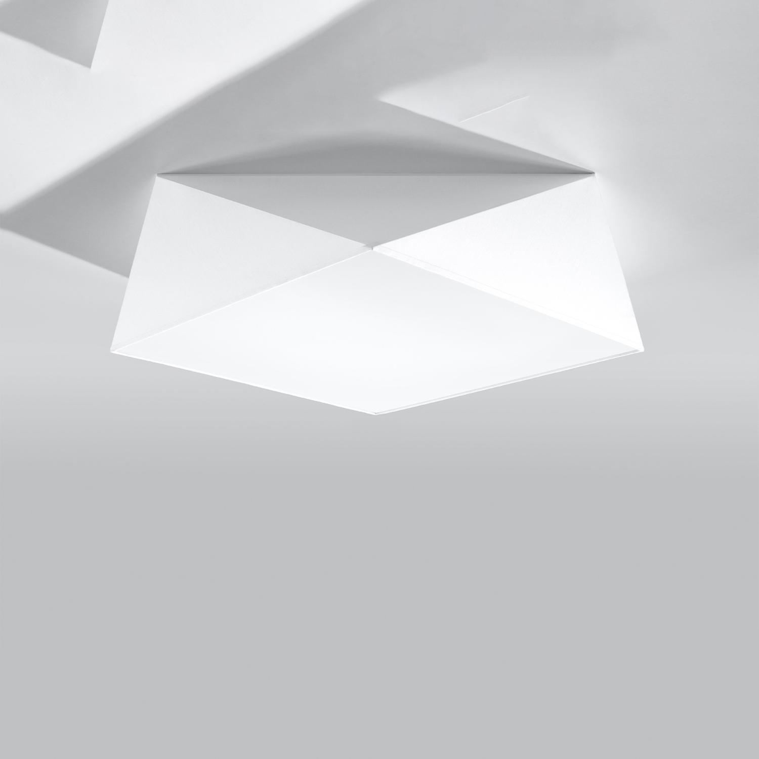 lámpara de techo HEXA 45 blanca: elegancia y modernidad en tu hogar. Su diseño minimalista y luz suave crean ambientes acogedores y estilizados. Ideal para cualquier espacio.