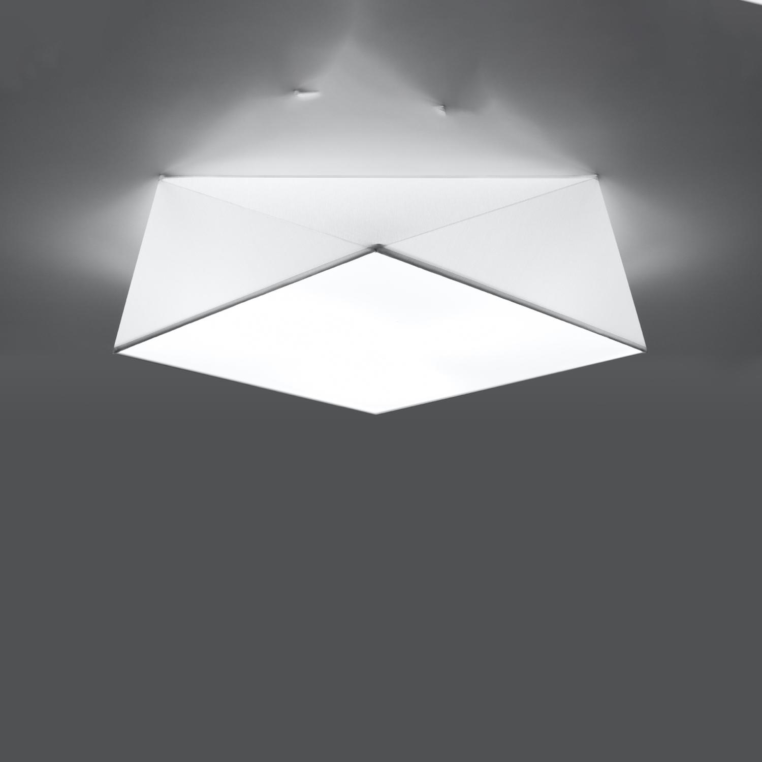 lámpara de techo HEXA 45 blanca: elegancia y modernidad en tu hogar. Su diseño minimalista y luz suave crean ambientes acogedores y estilizados. Ideal para cualquier espacio.