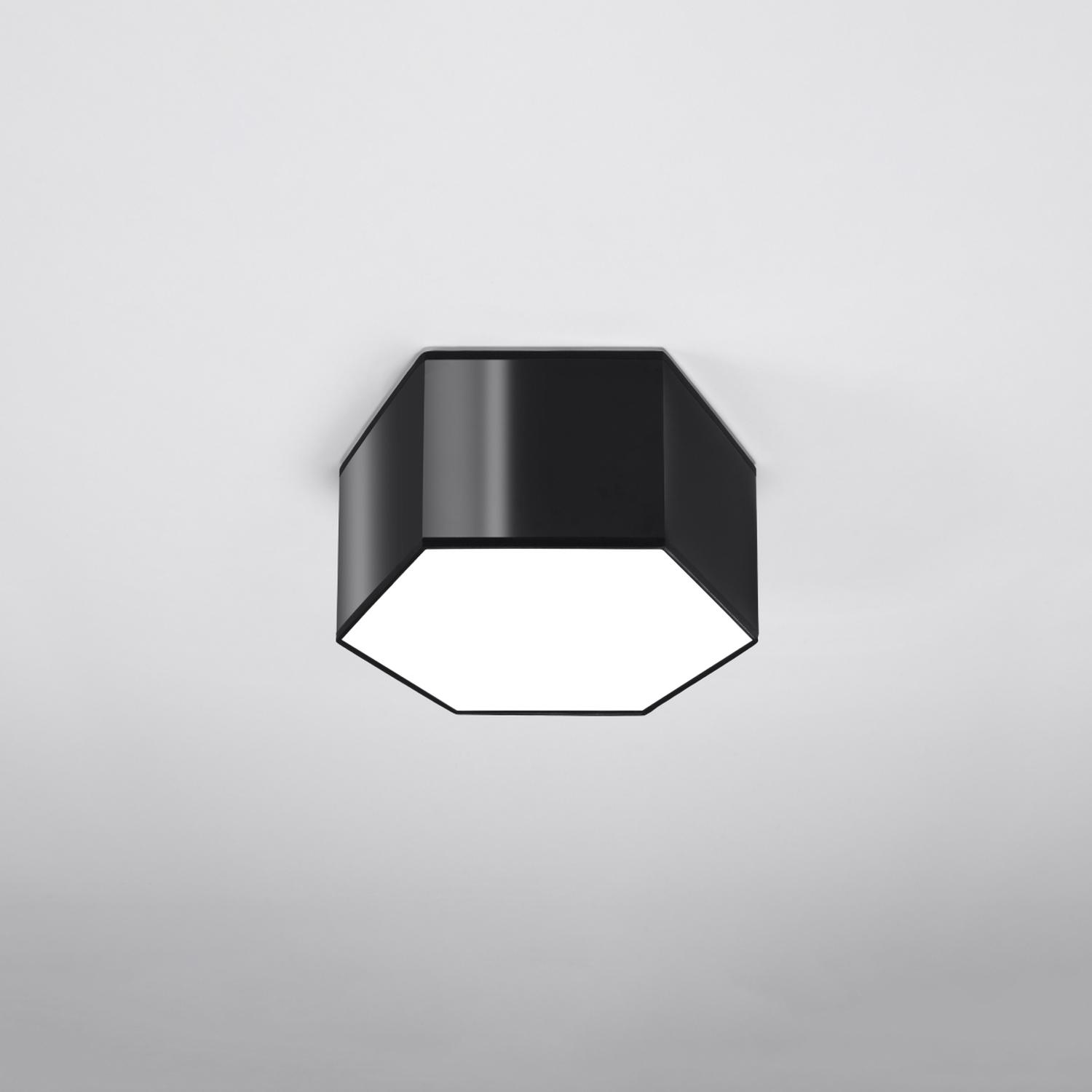 lámpara de techo SUNDE 15 negra, elegante y moderna. Ideal para iluminar cualquier espacio con su diseño minimalista y contemporáneo, creando una atmósfera acogedora y sofisticada.