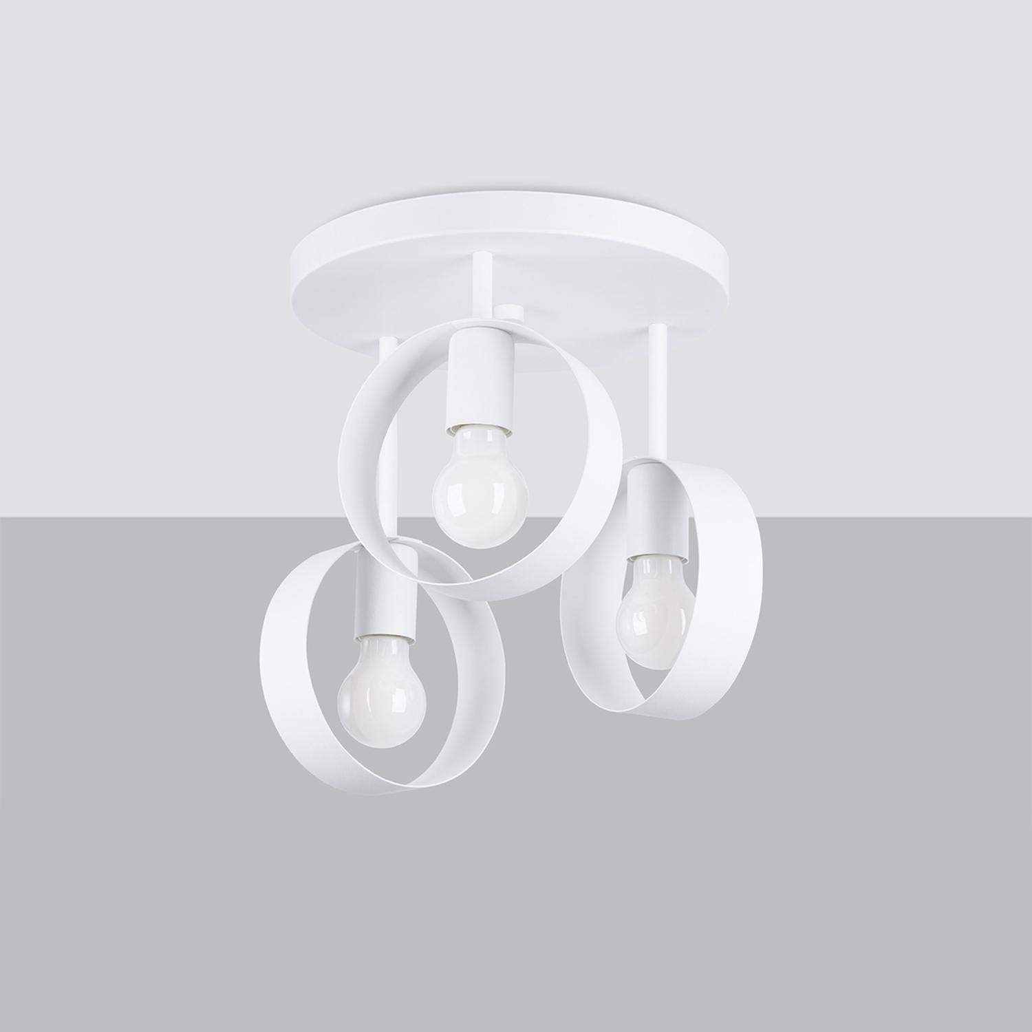 ilumina tus espacios con la elegante Lámpara de techo TITRAN 3 blanca. Su diseño moderno y minimalista se adapta a cualquier estilo, creando un ambiente cálido y acogedor.