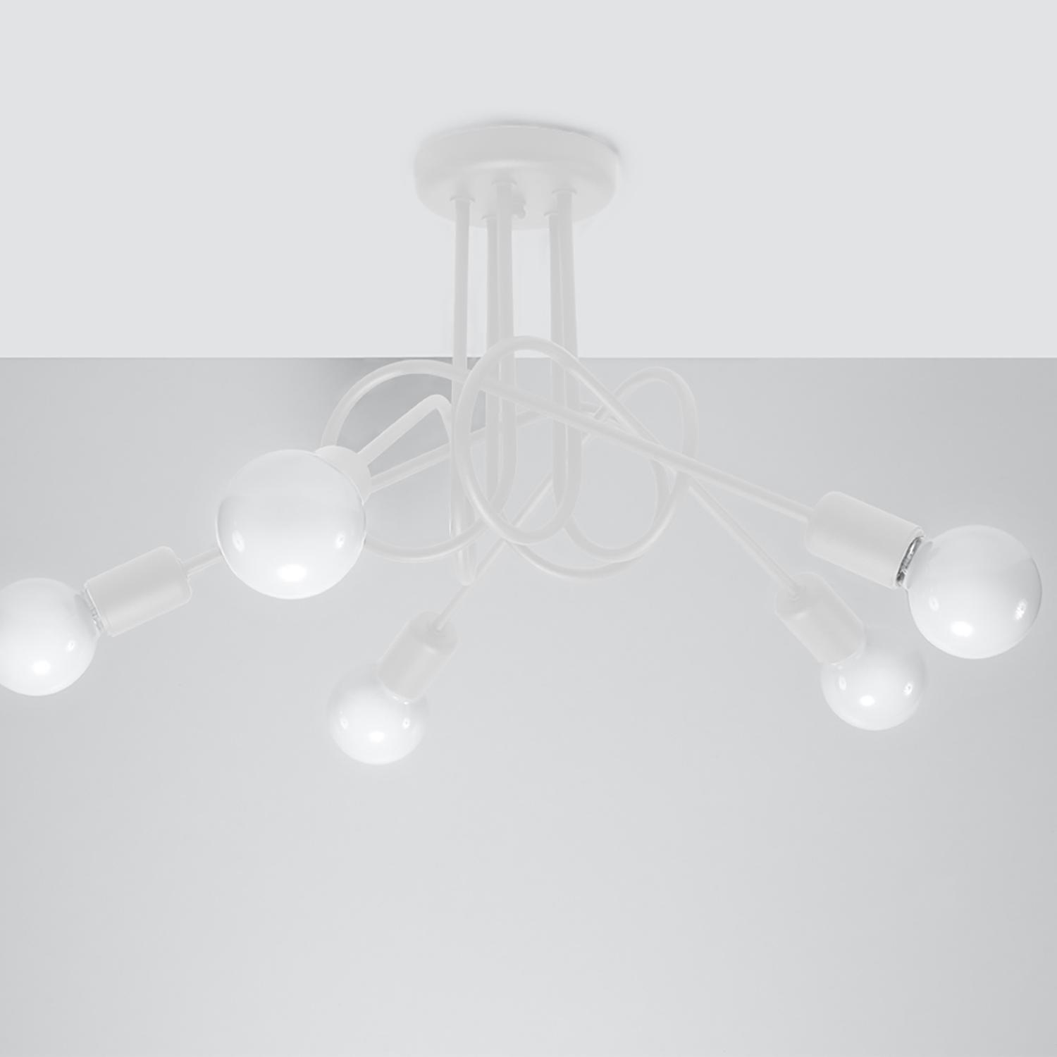 lámpara LOOP 5 blanca: un diseño moderno y minimalista que ilumina con elegancia. Perfecta para cualquier ambiente, crea una atmósfera acogedora y sofisticada. Ideal para tu hogar.