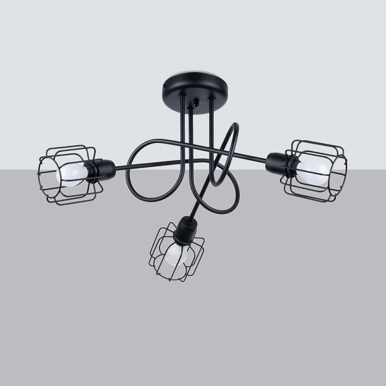 lámpara BELUCI 3S negra: Elegancia y modernidad se fusionan en este diseño minimalista. Ideal para iluminar tu espacio con estilo y sofisticación. Perfecta para cualquier ambiente.