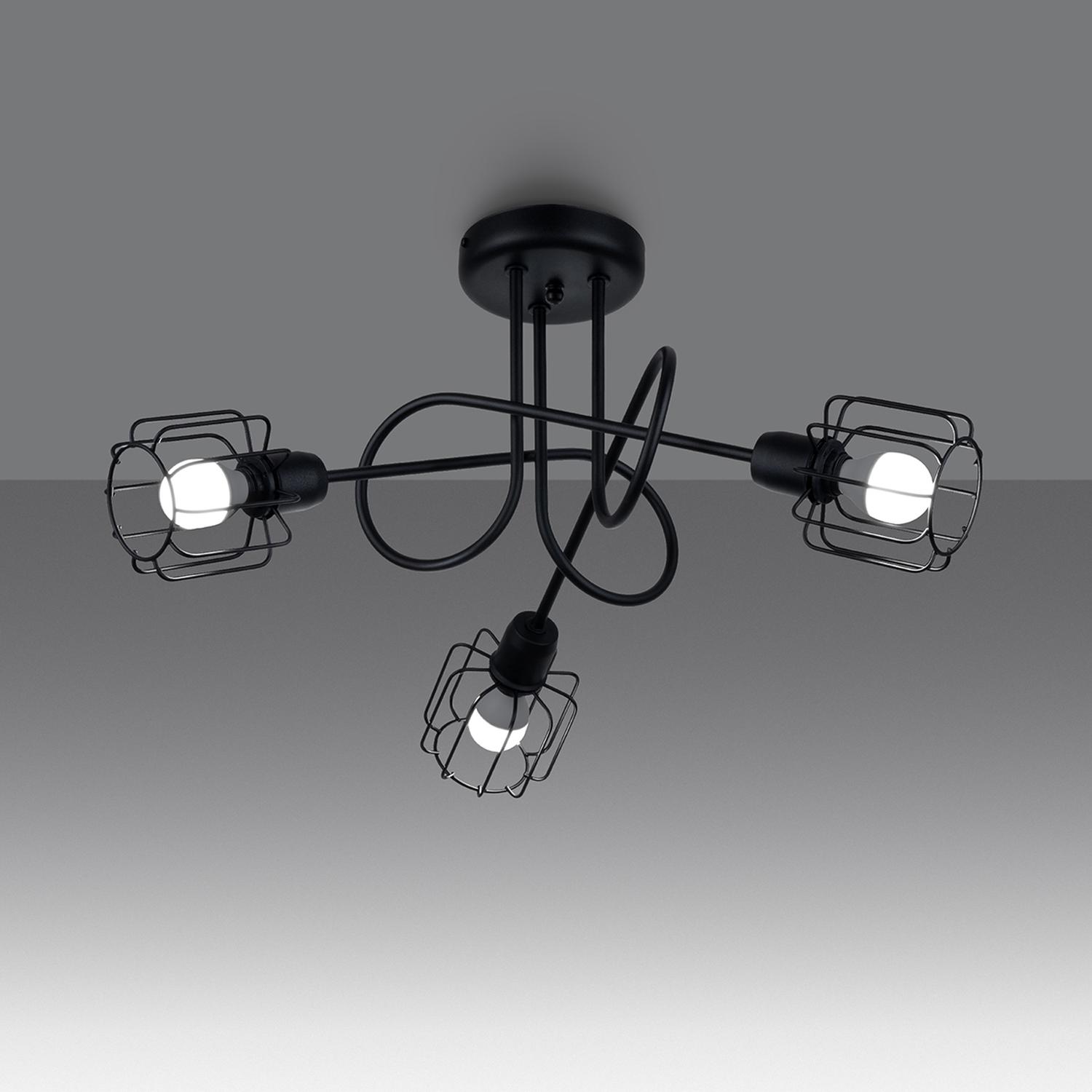 lámpara BELUCI 3S negra: Elegancia y modernidad se fusionan en este diseño minimalista. Ideal para iluminar tu espacio con estilo y sofisticación. Perfecta para cualquier ambiente.