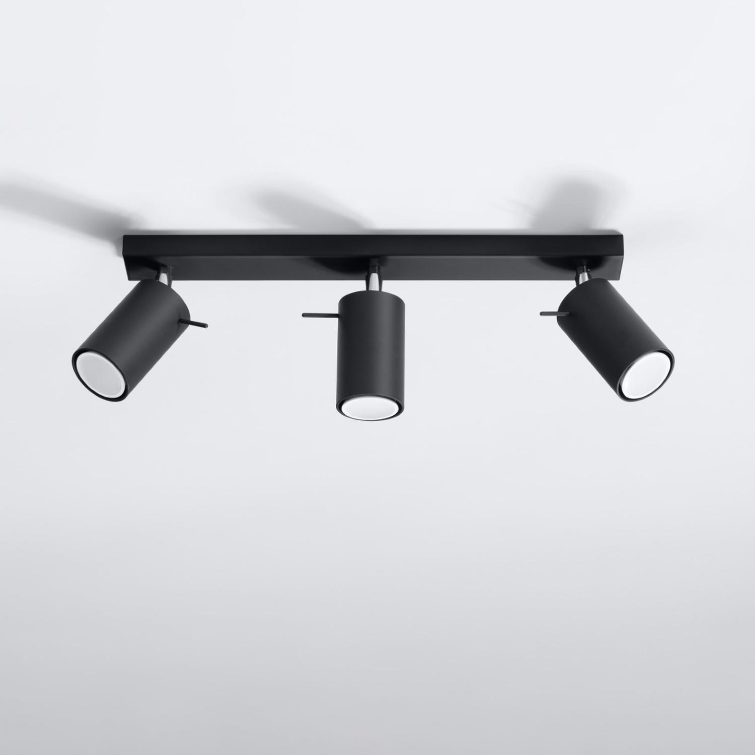 lámpara de techo RING 3 negra, un diseño moderno y elegante que ilumina tus espacios con estilo. Ideal para crear ambientes acogedores y sofisticados en cualquier habitación.