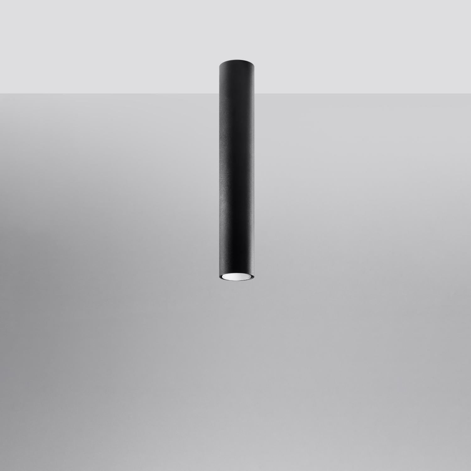 plafón LAGOS 40 negro: diseño moderno y minimalista que ilumina cualquier espacio. Su acabado negro elegante aporta un toque de sofisticación y estilo a tu hogar o oficina.