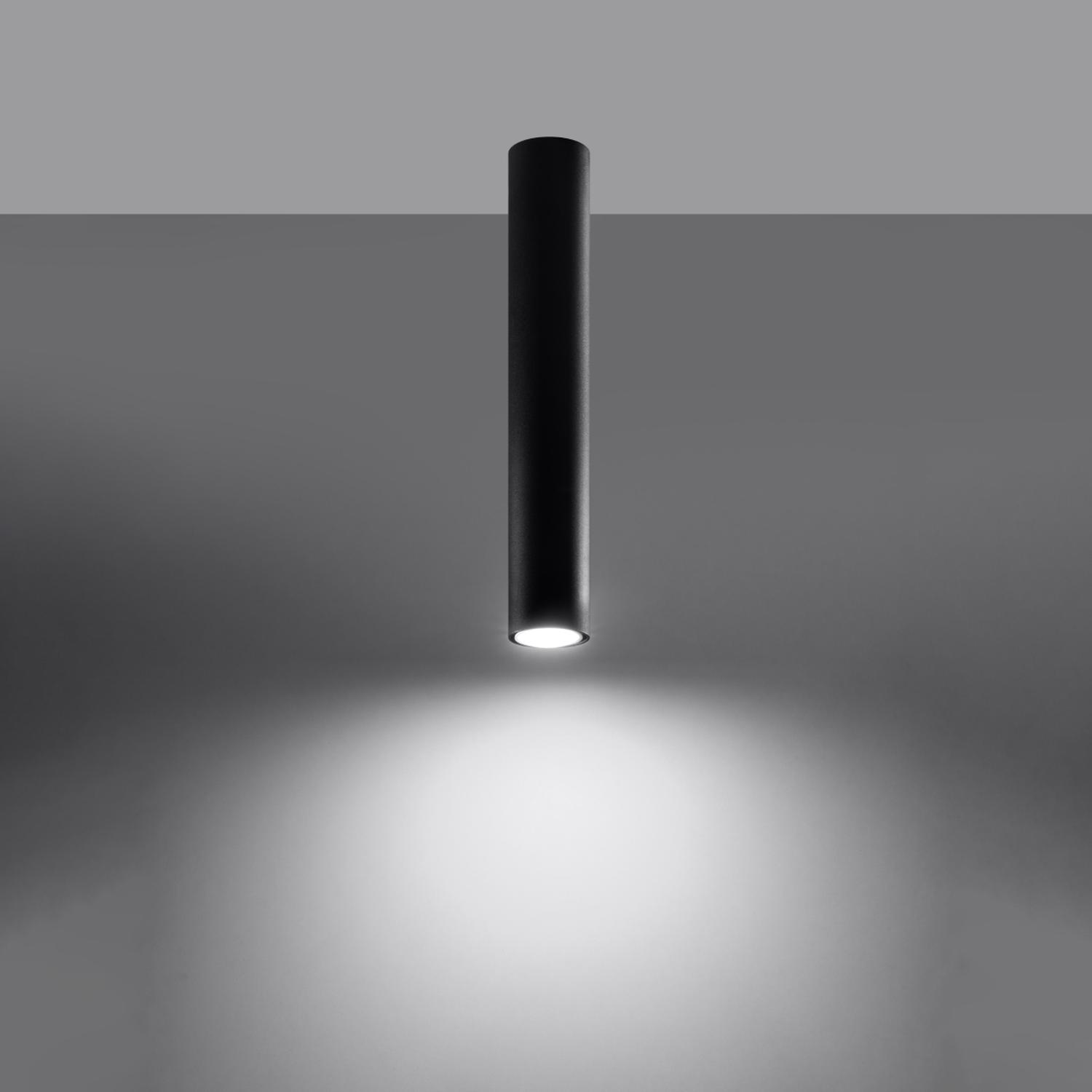 plafón LAGOS 40 negro: diseño moderno y minimalista que ilumina cualquier espacio. Su acabado negro elegante aporta un toque de sofisticación y estilo a tu hogar o oficina.