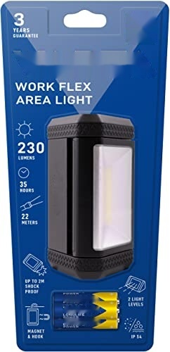 linterna led 230lm, portátil, recargable, luz de área, resistente al agua; ideal para camping, emergencias y uso diario.