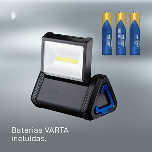 linterna led 230lm, portátil, recargable, luz de área, resistente al agua; ideal para camping, emergencias y uso diario.