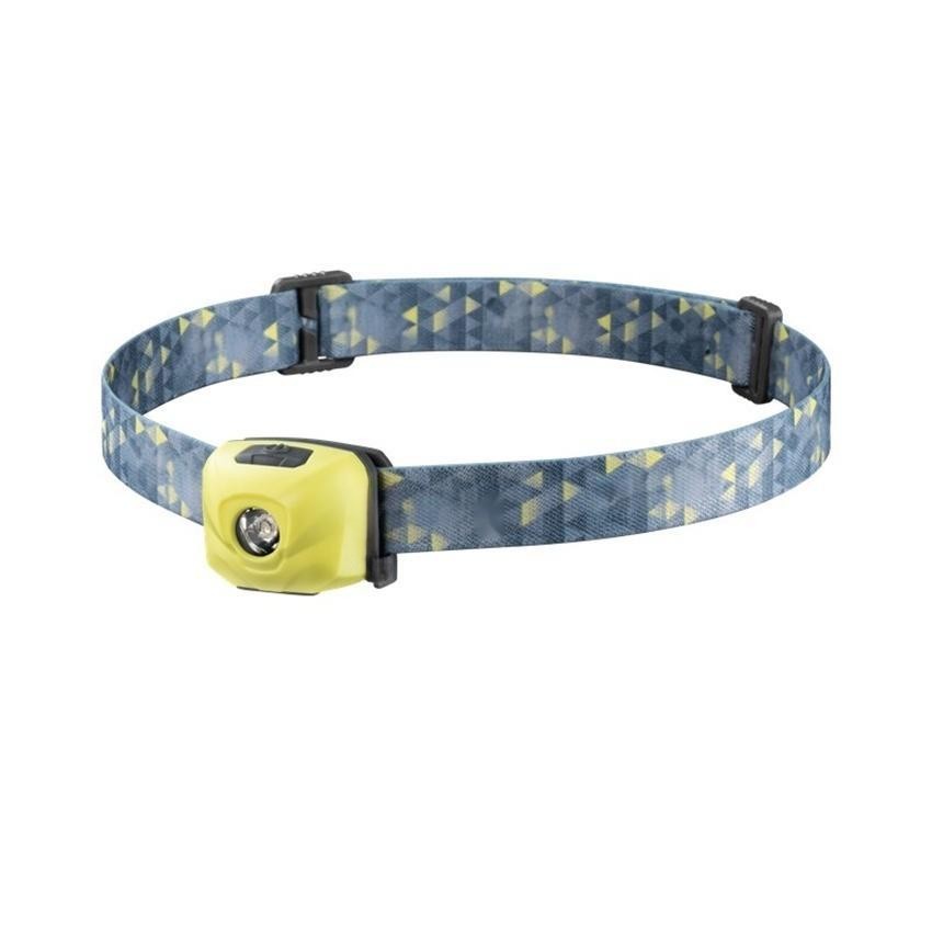 linterna frontal ultraligera, 180 lúmenes, 60 horas de duración, con enfoque ajustable; ideal para camping, senderismo o actividades nocturnas.