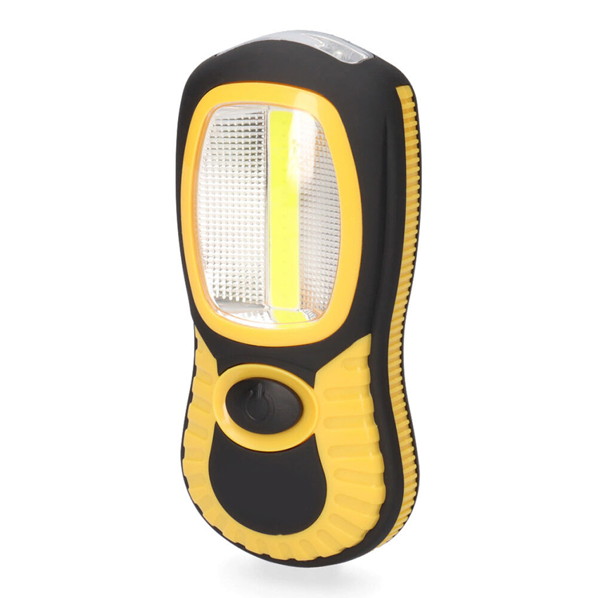 lINTERNA DE LED COB XL. DOBLE FUNCION 1LED XLx3W Y 3 LEDx1W CON GANCHO E IMAN 3xAAA (PILAS INCLUIDAS) 