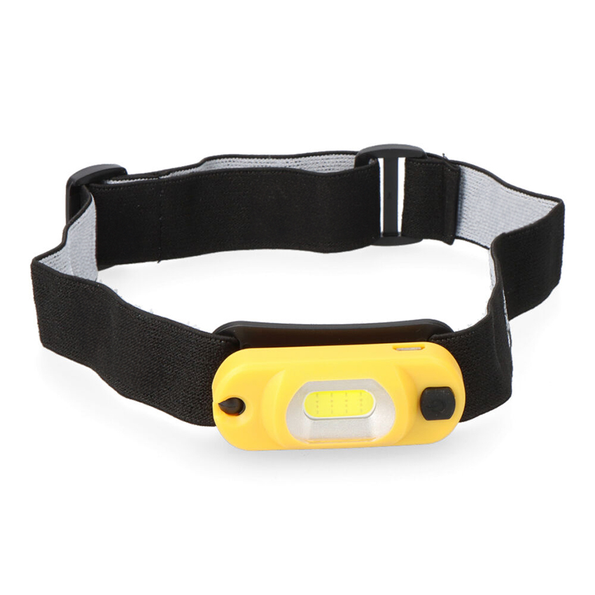 lINTERNA FRONTAL RECARGABLE 1 LED COB 1W 3,7V 250mAh. Ideal para actividades al aire libre, ofrece luz intensa y duradera. Ligera, compacta y fácil de llevar en cualquier aventura.