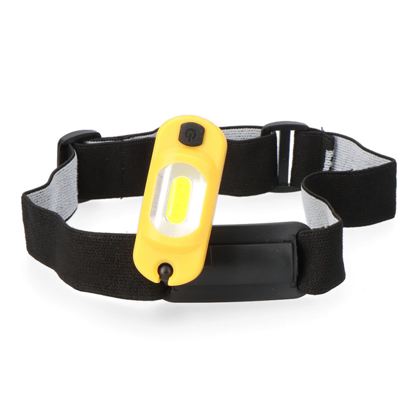 lINTERNA FRONTAL RECARGABLE 1 LED COB 1W 3,7V 250mAh. Ideal para actividades al aire libre, ofrece luz intensa y duradera. Ligera, compacta y fácil de llevar en cualquier aventura.