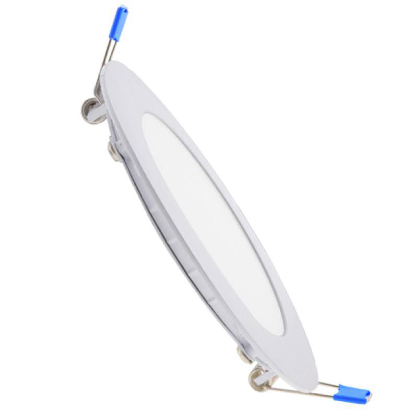 panel LED Circular 6W 4500K Slim, luz eficiente y de bajo consumo, ideal para iluminación de espacios interiores.
