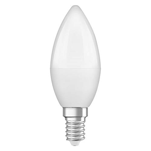 lámpara LED tipo vela E14 5,5W 4000K, ideal para decoración y ambientes acogedores, ahorra energía y proporciona luz natural.