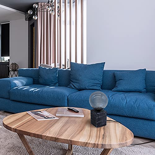 base sobremesa de cemento negro E27, resistente y decorativa, ideal para lámparas en interiores y exteriores.